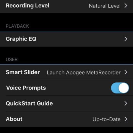 SmartHeadset Settings