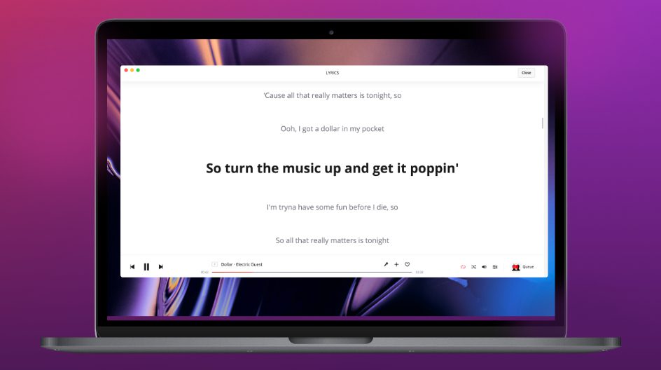 Deezer-Songtexte