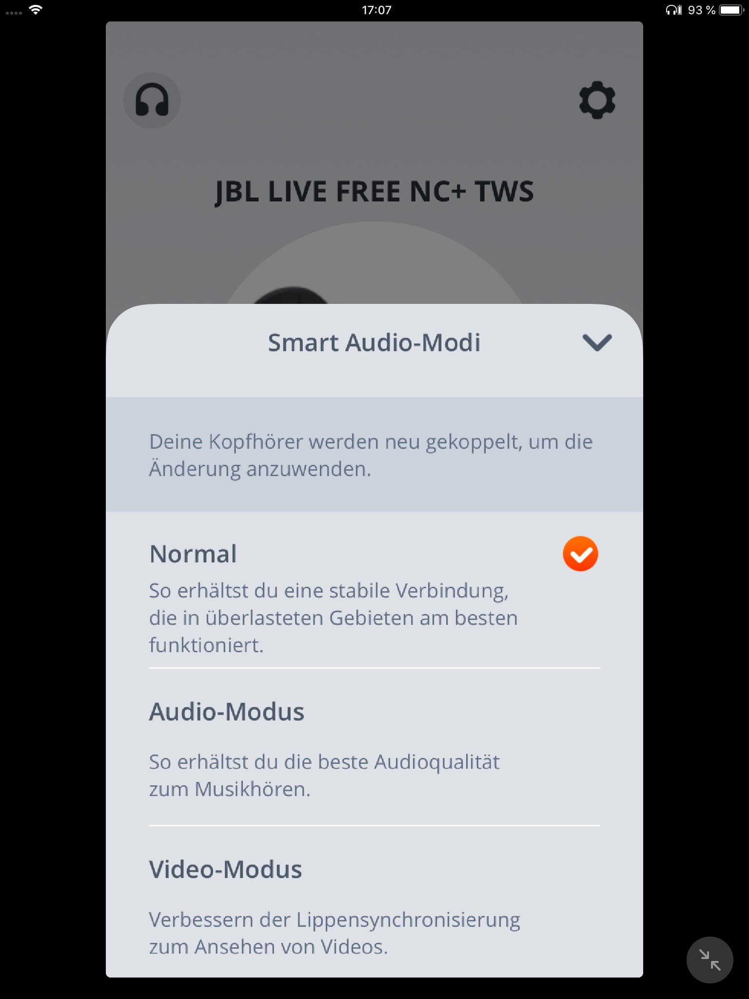 Smart Audio-Modi_JBL App