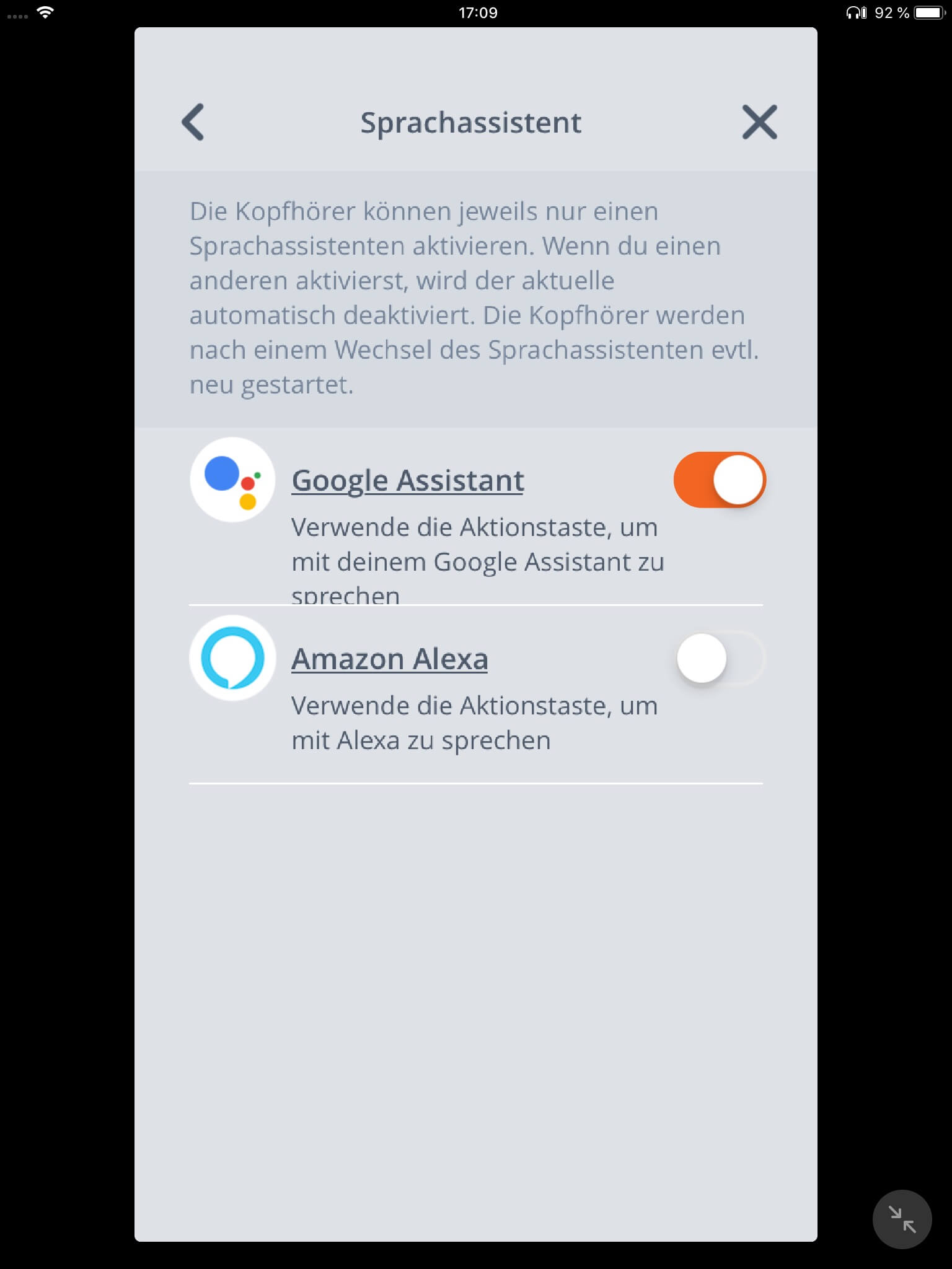 Sprachdienste_JBL App