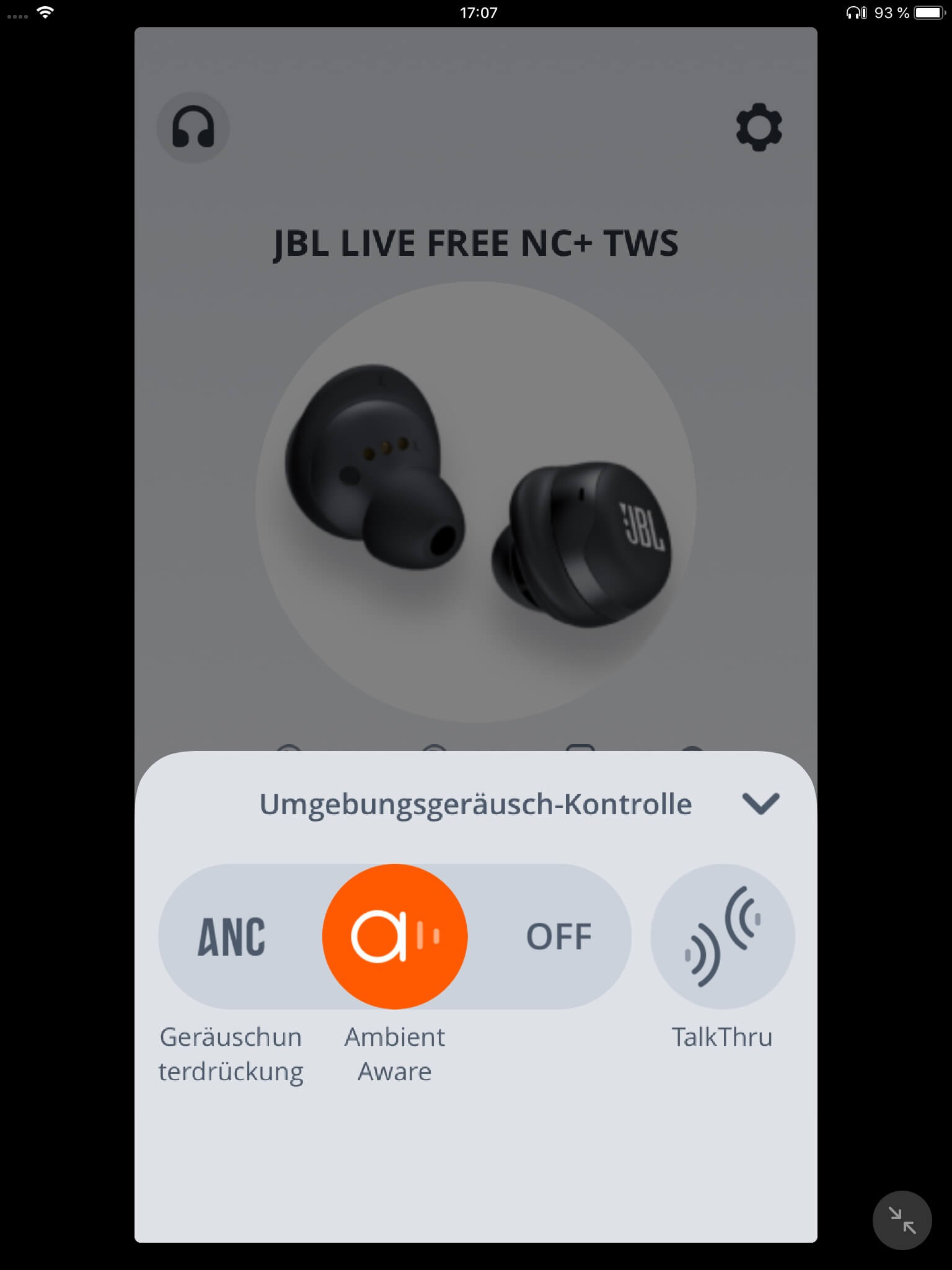 Umgebungsgeraeuschkontrolle_JBL App