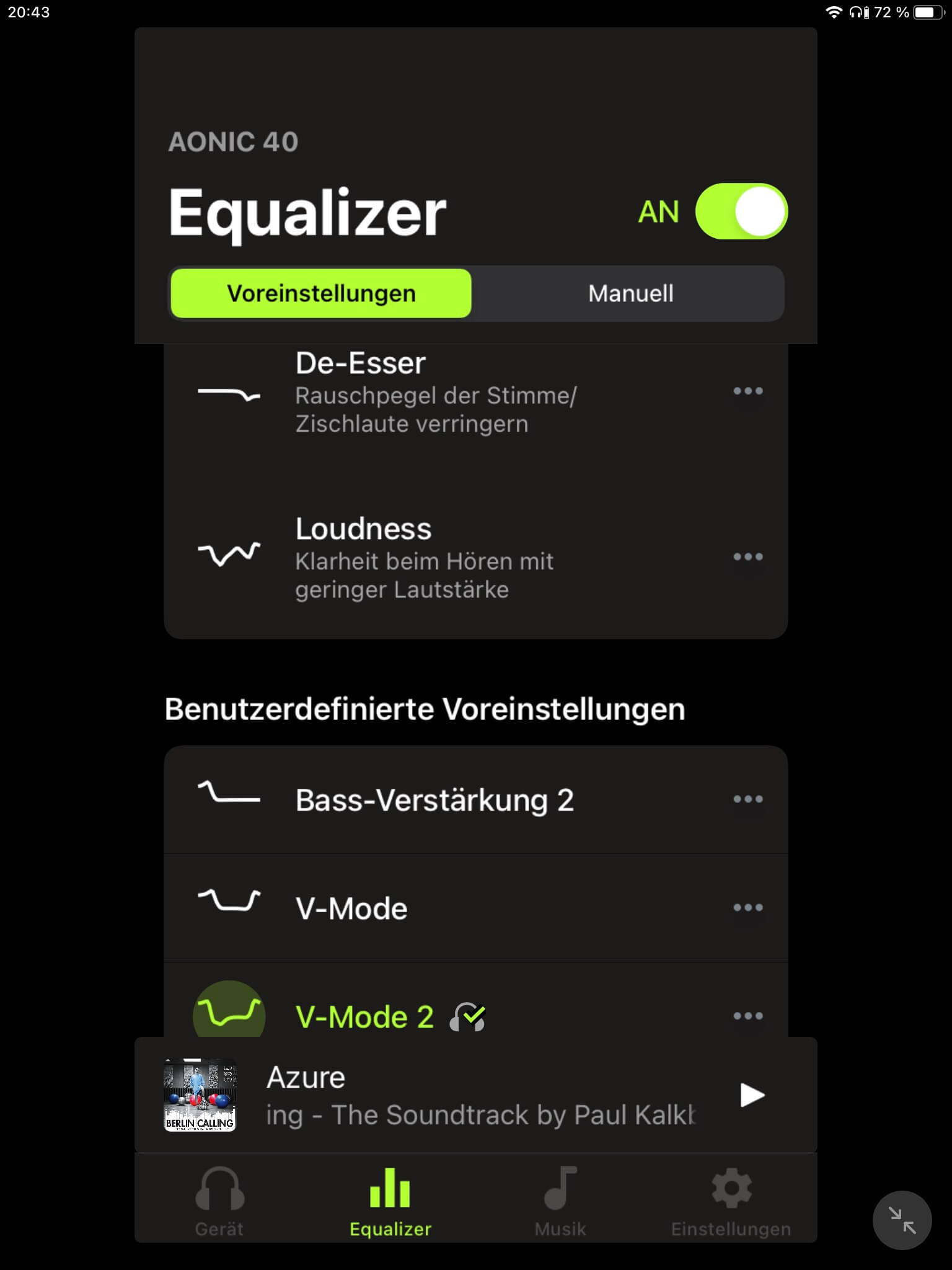 EQ II_Shure Plus Play App