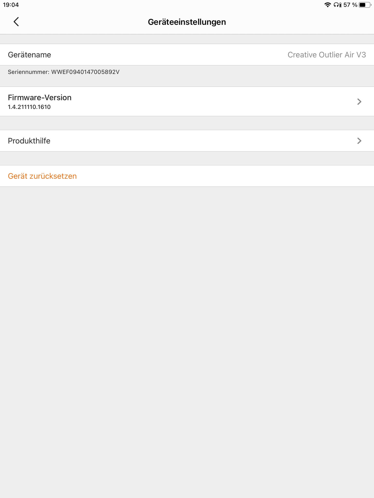 Einstellungen_Creative App
