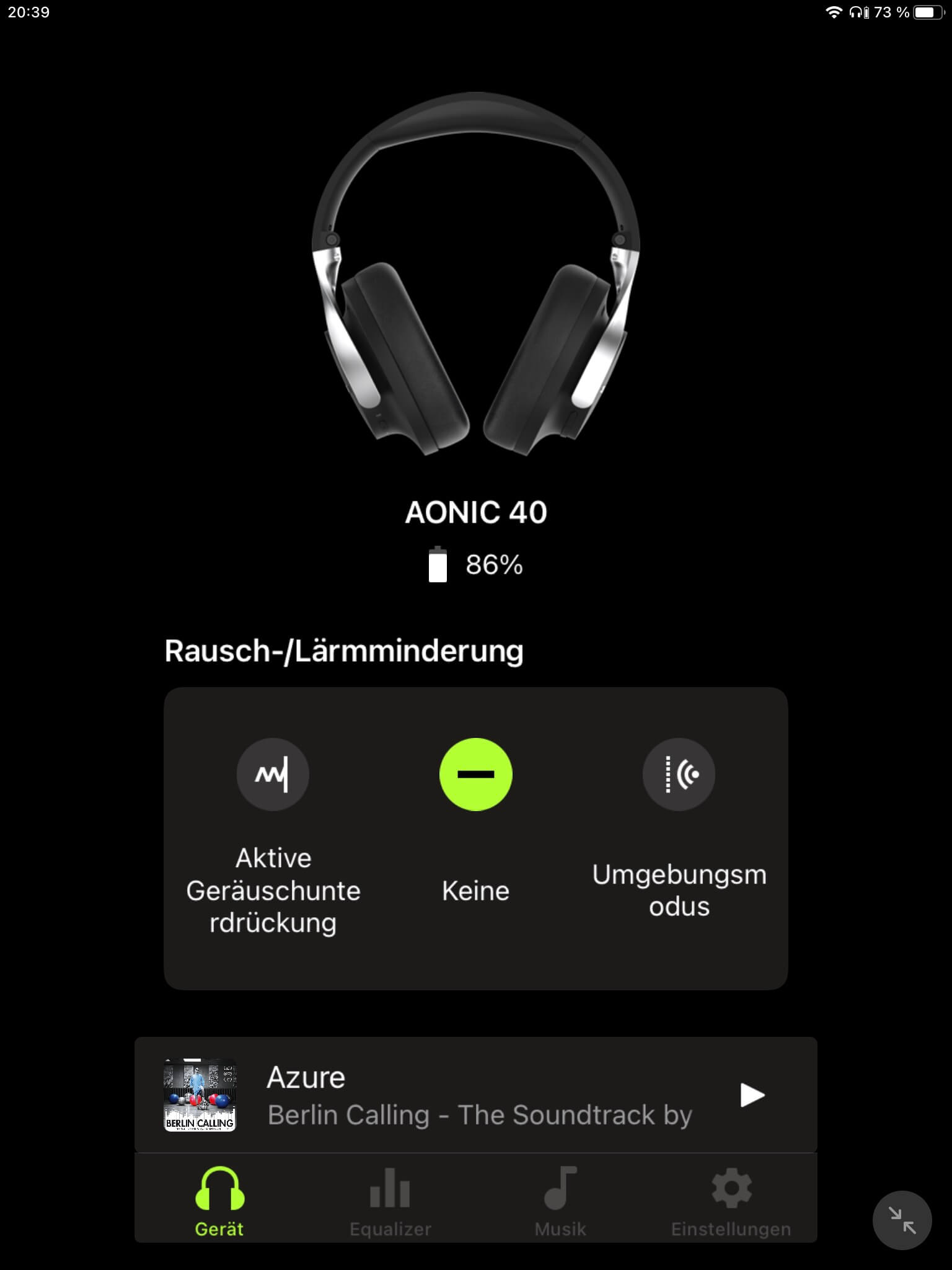 Hoerereinstellungen I_Shure Plus Play App