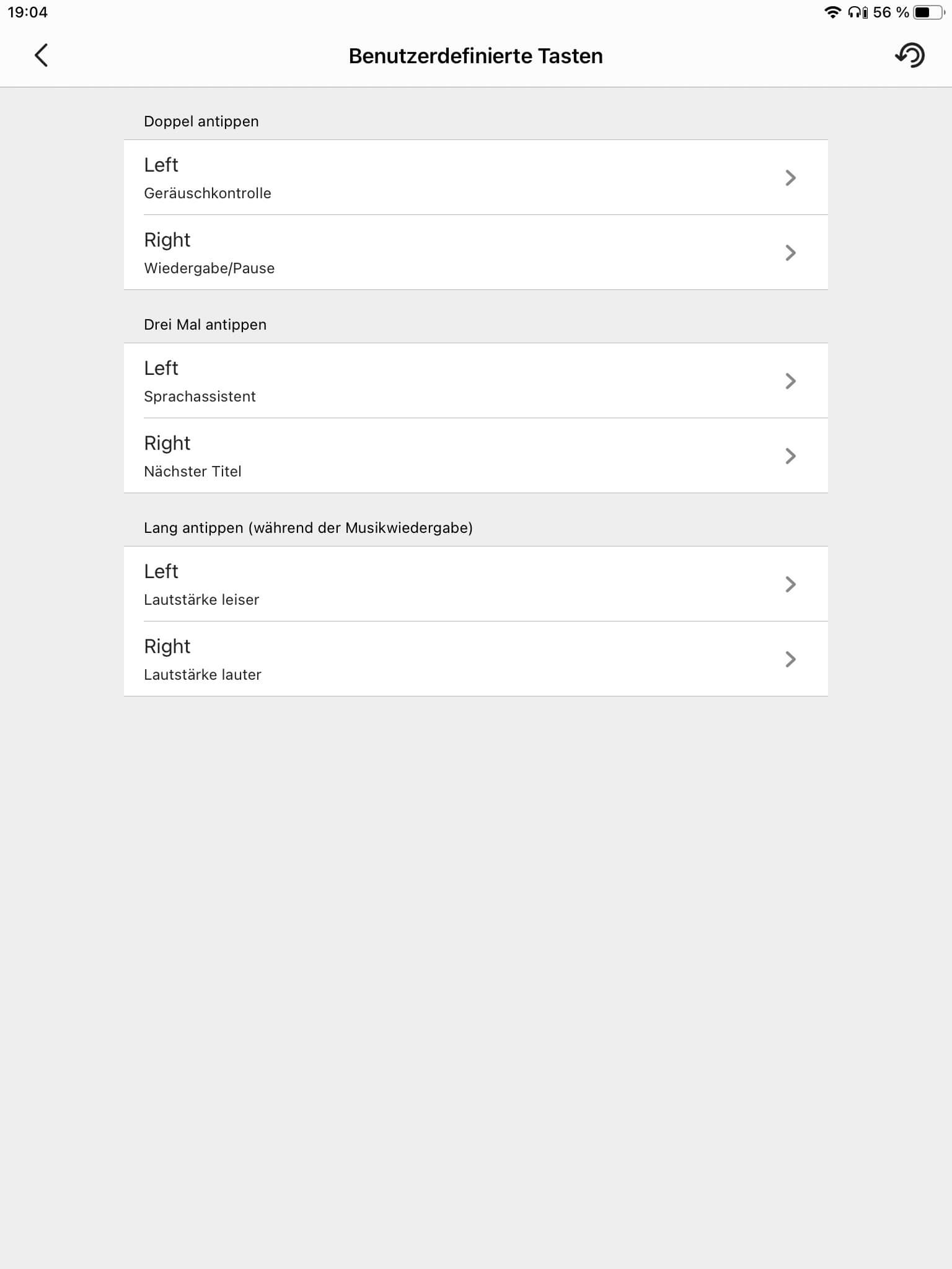 Touch-Steuerung I_Creative App