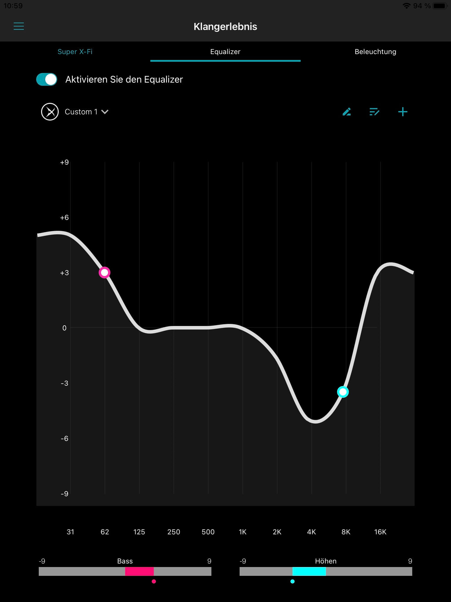 EQ_SXFI Air Control App