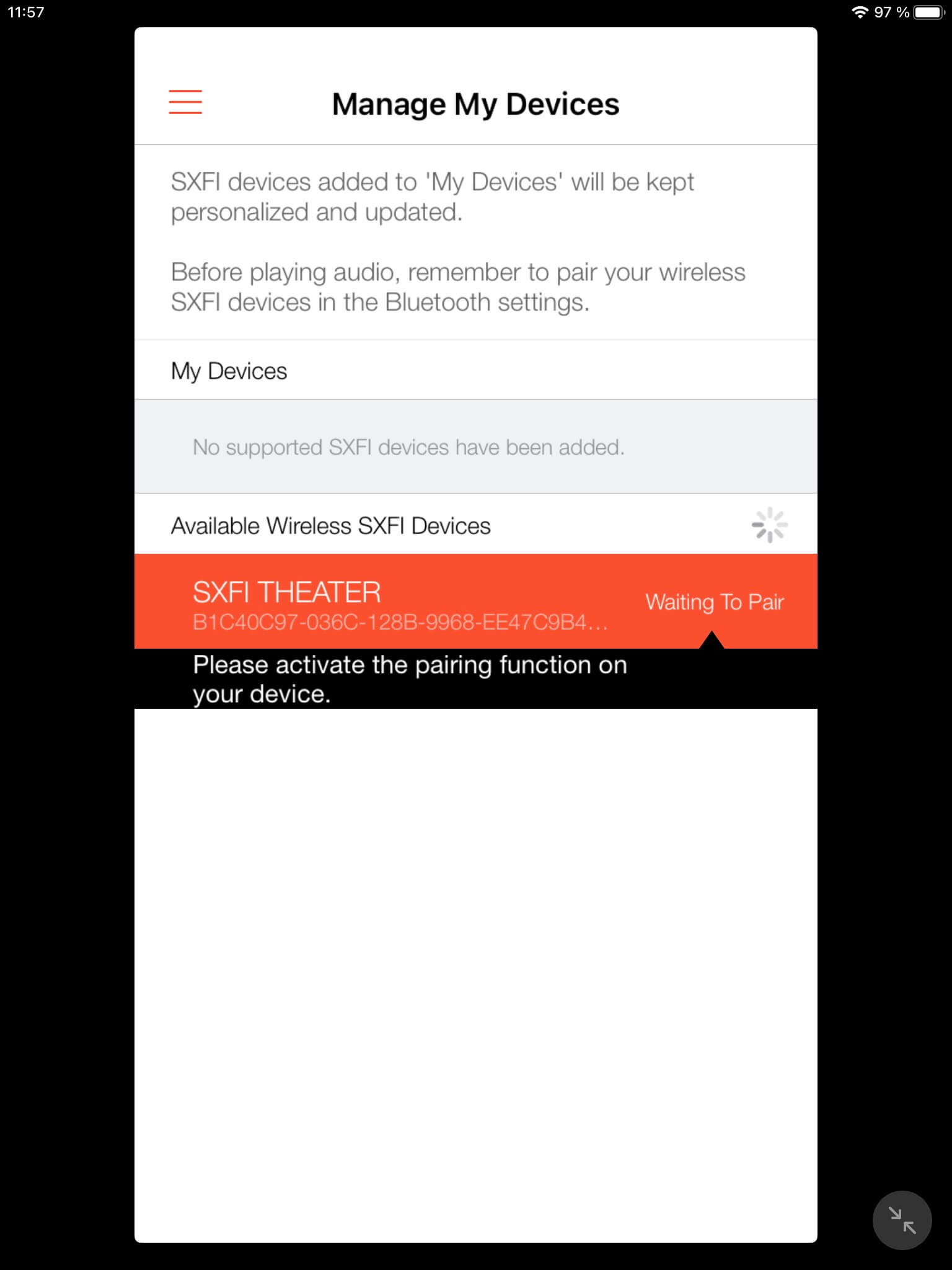 Geraete I_SXFI App