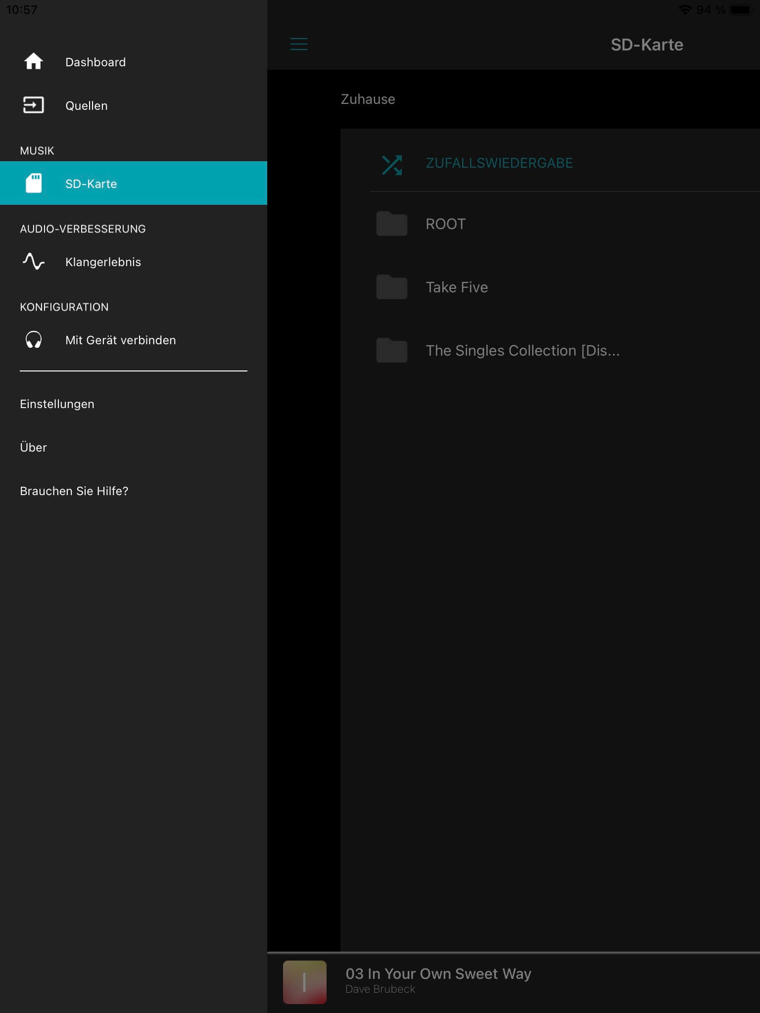 SD-Karte_SXFI Air Control App