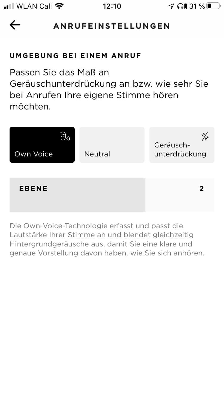 Anrufeinstellungen_B&O App
