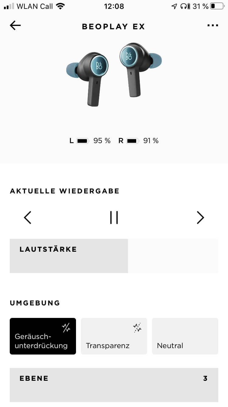 Hauptseite I_B&O App