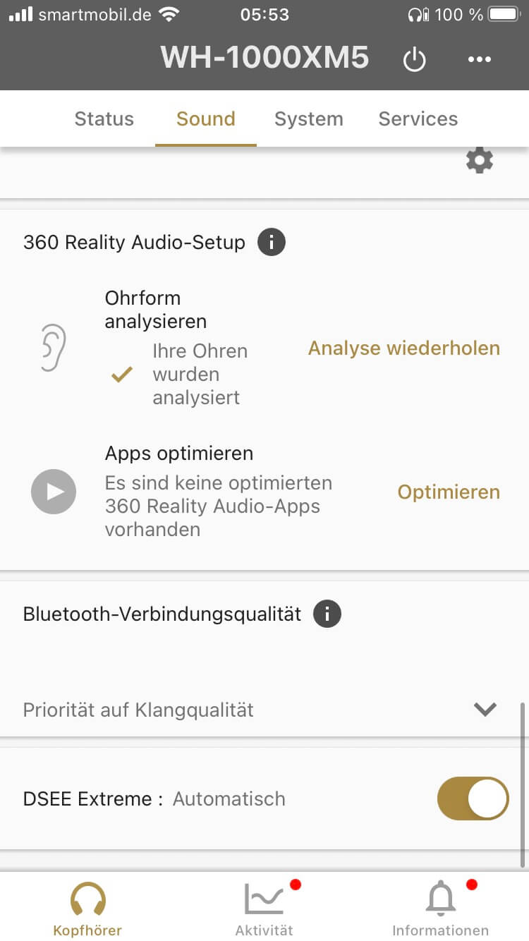 Sony WH-100XM5 Headphones Connect 5