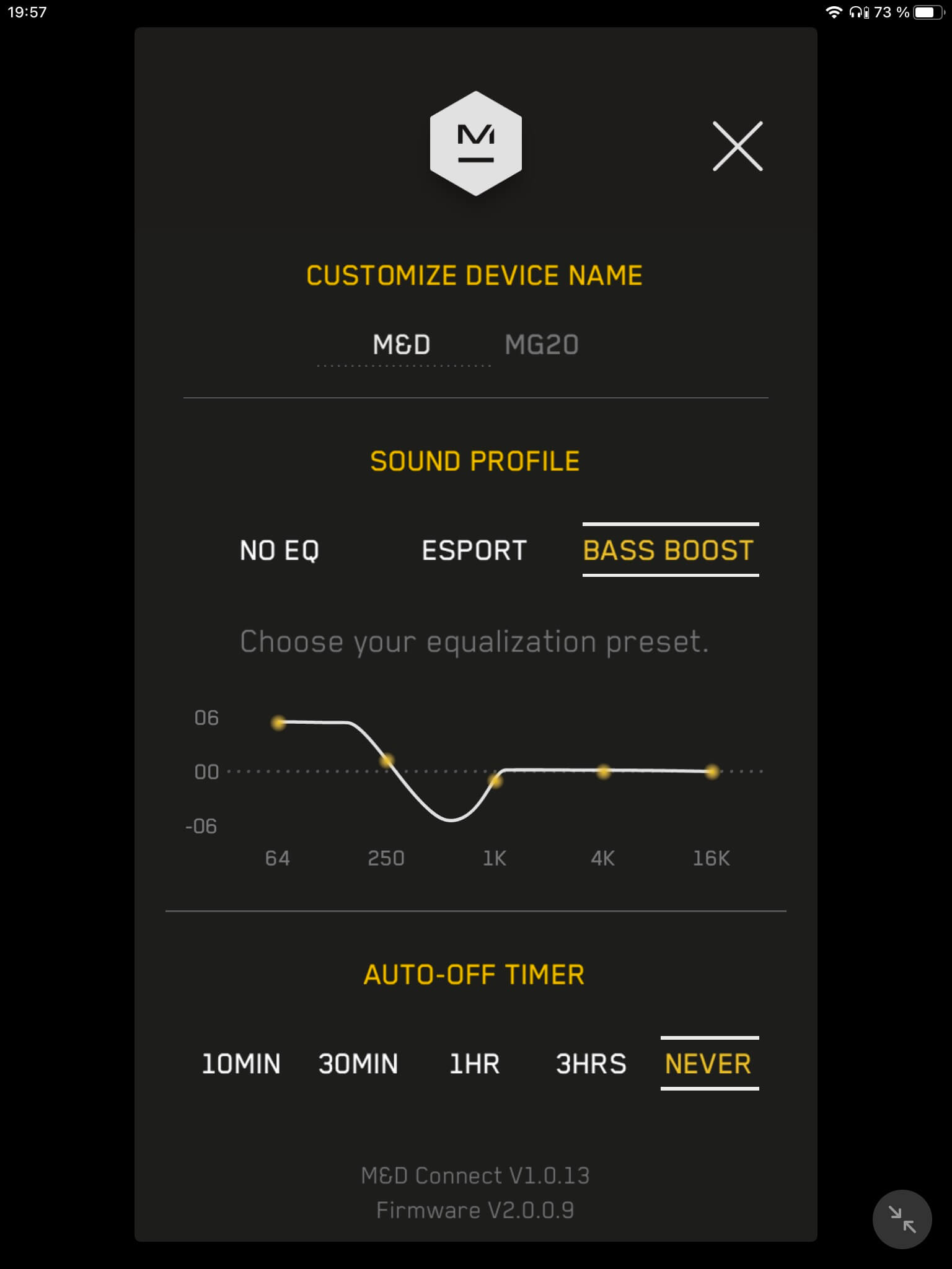 Preset II_M&D Connect App