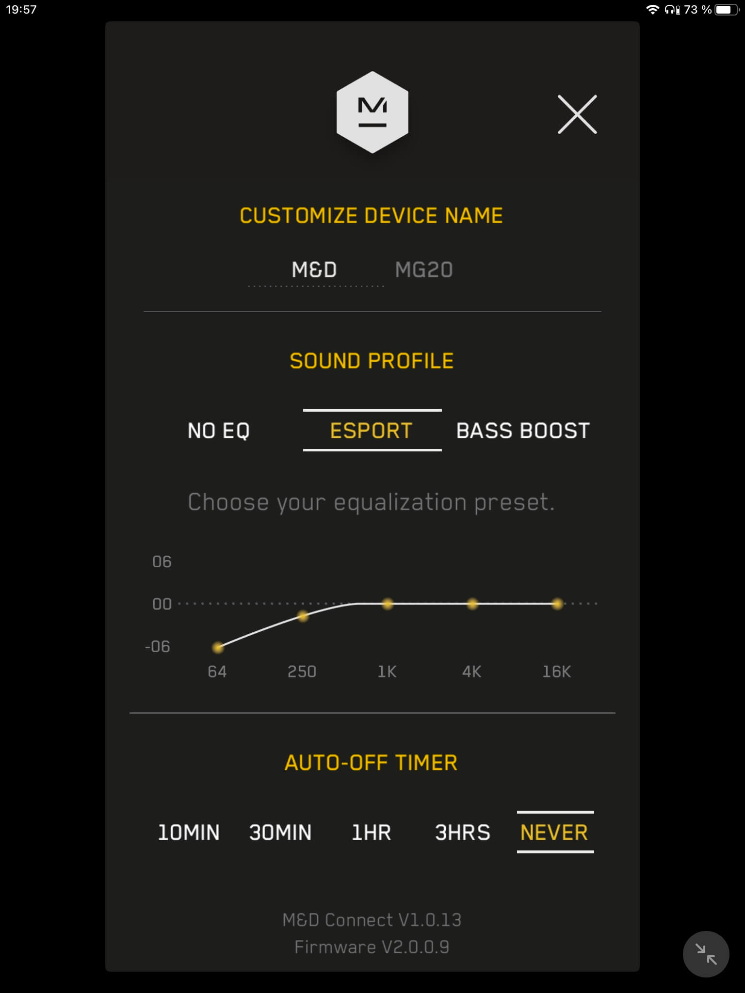 Preset I_M&D Connect App