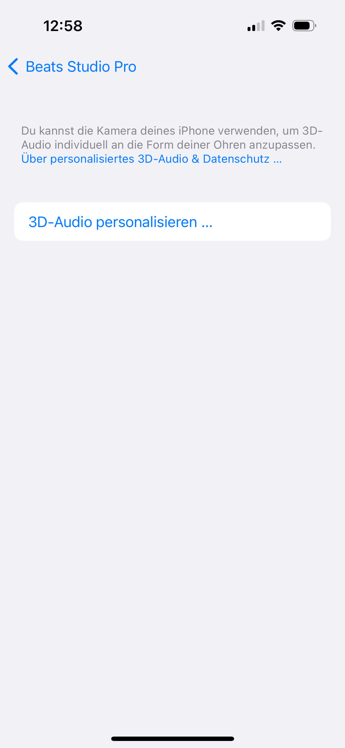 Beats Studio Pro Apple Systemeinstellungen 2