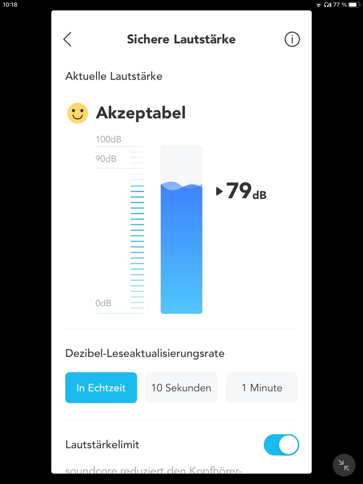 Gehörschutz I_Soundcore App