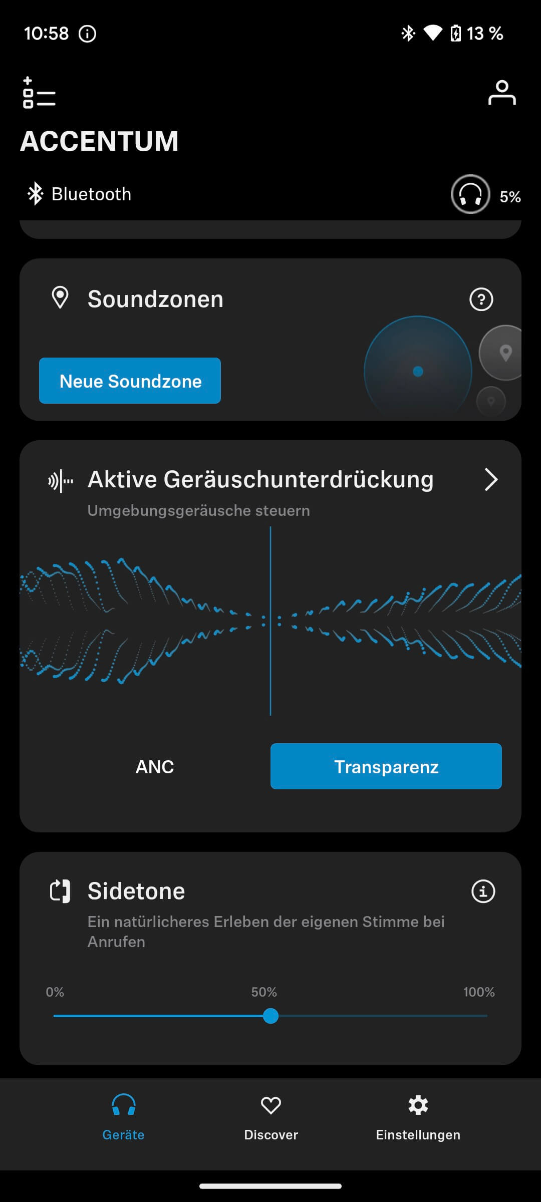 Sennheiser ACCENTUM Wireless Smart Control App 2