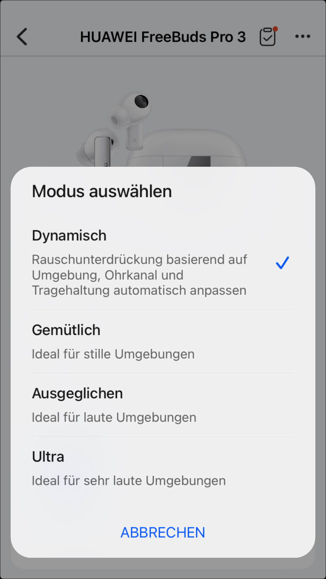 ANC-Modus auswaehlen_AI Life App