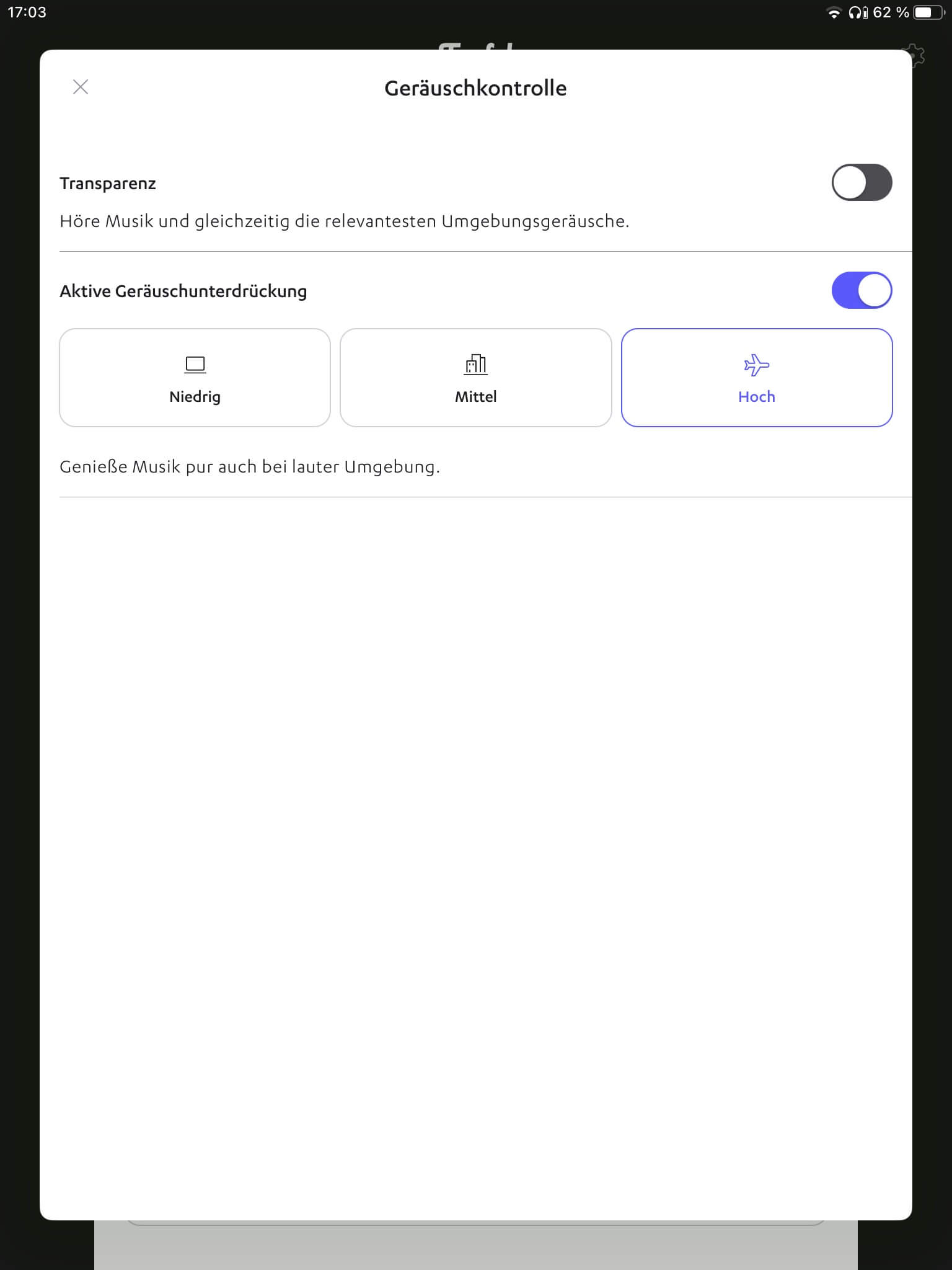ANC-Modi_Teufel Headphone App
