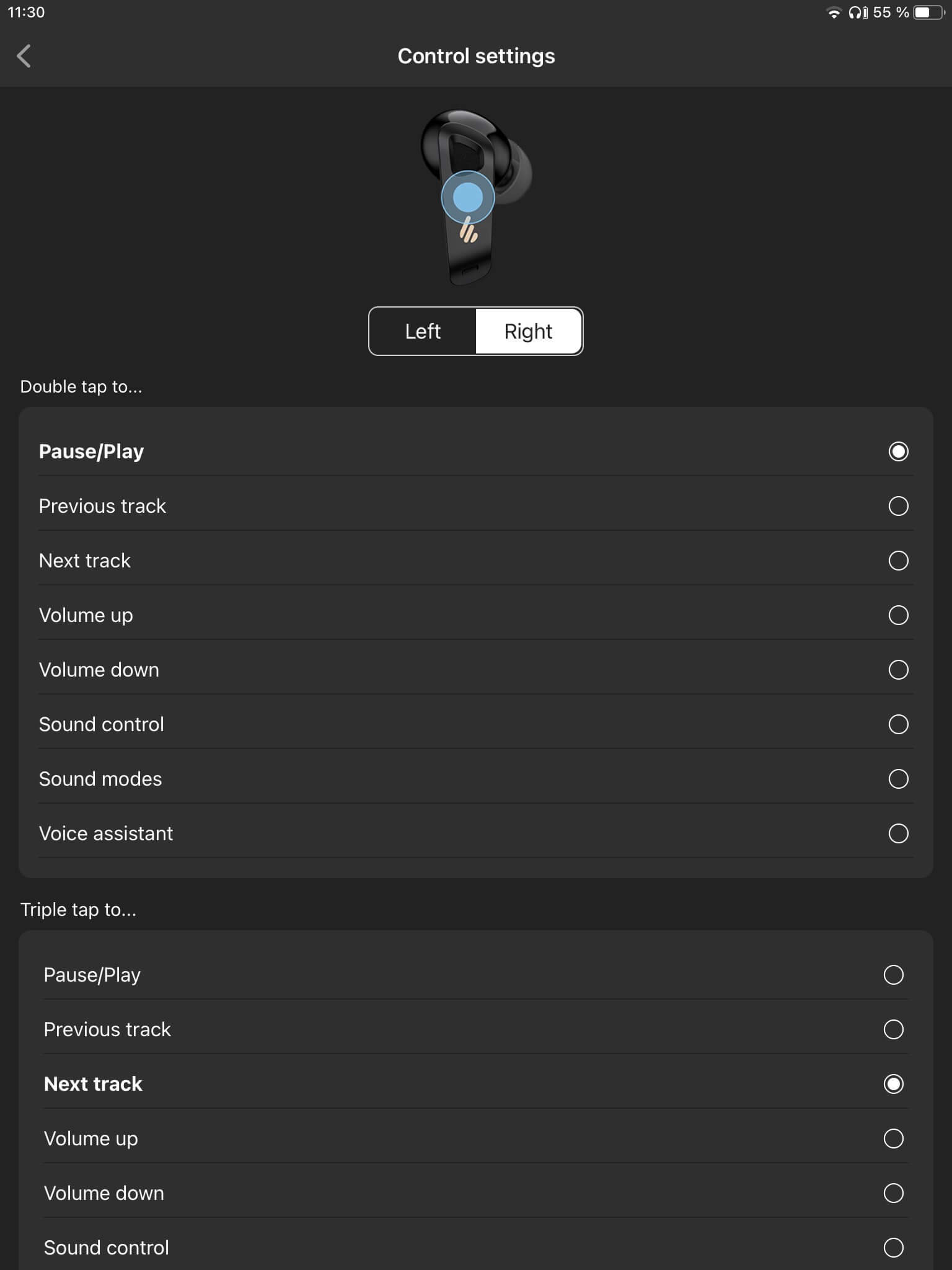 Touch-Steuerung II_Edifier Connect App