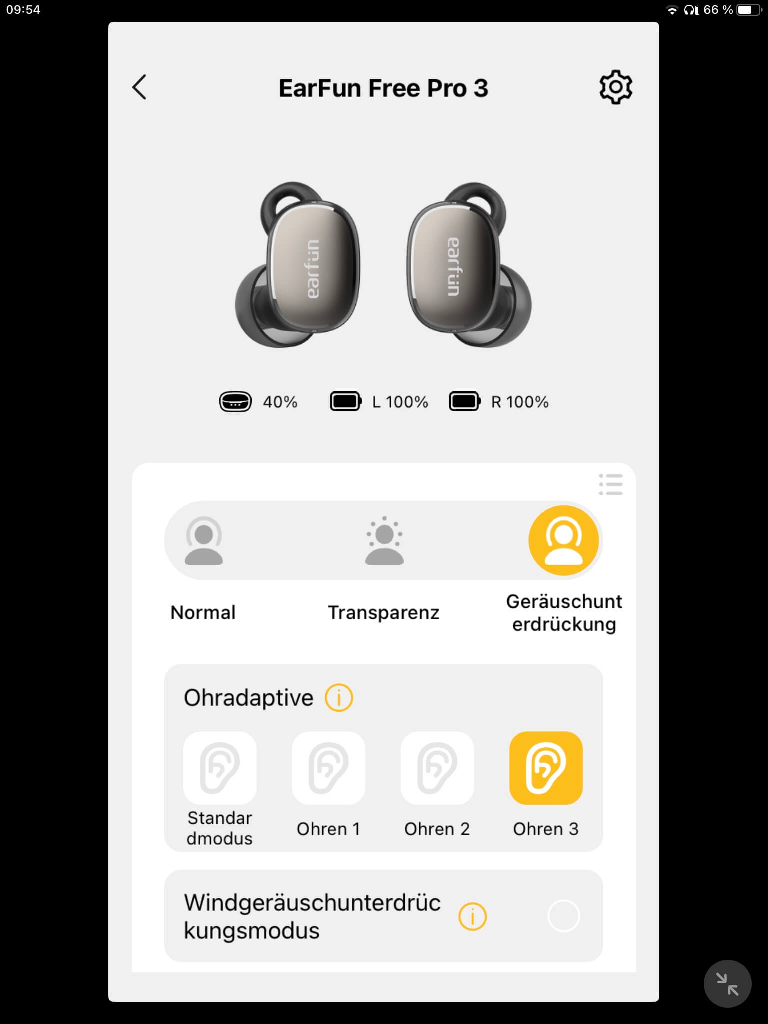 2 Geraeuschunterdrueckung_EarFun Audio App
