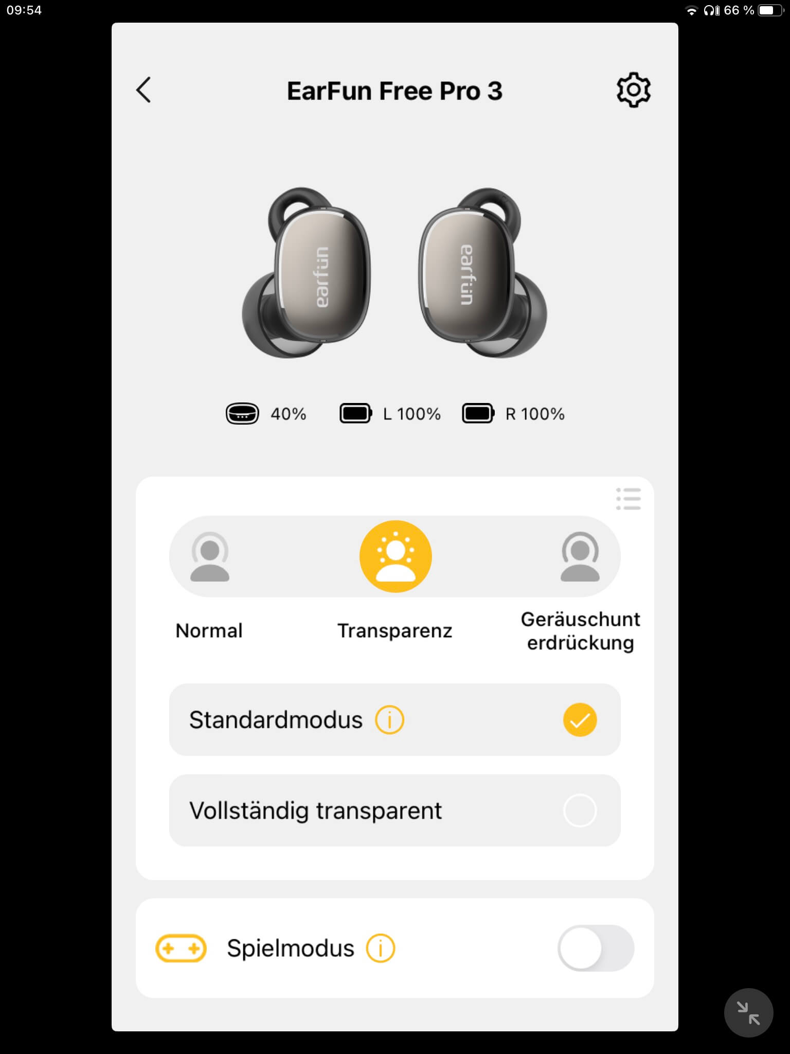 3 Transparenzmodus_EarFun Audio App