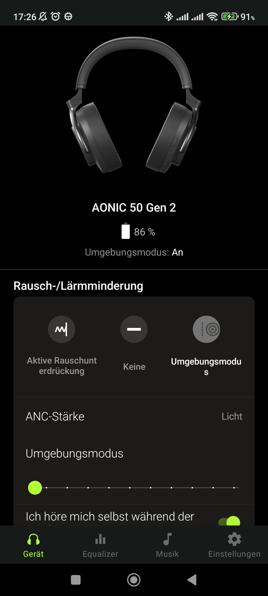 Shure AONIC 50 Gen2 App 1