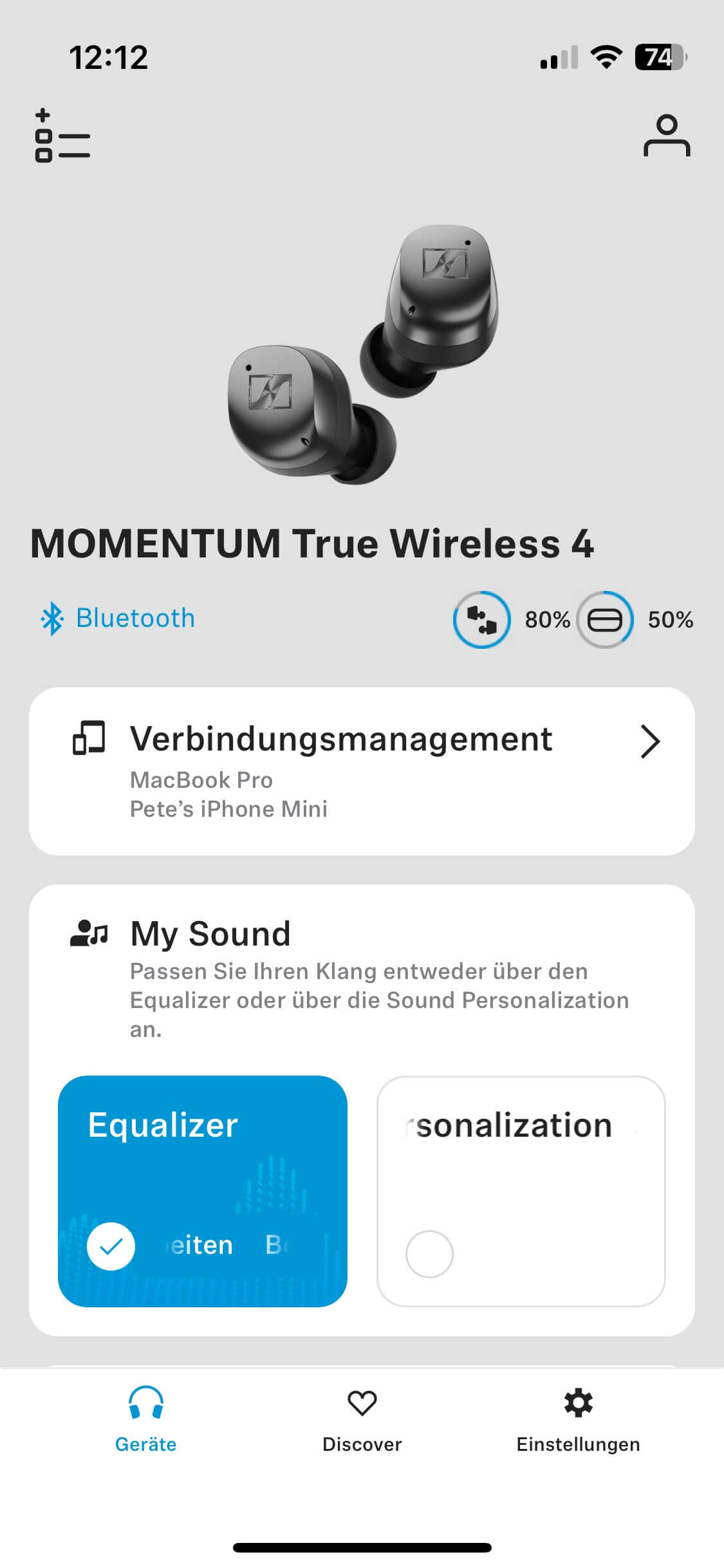 Sennheiser MTW4 Smart Control App 1