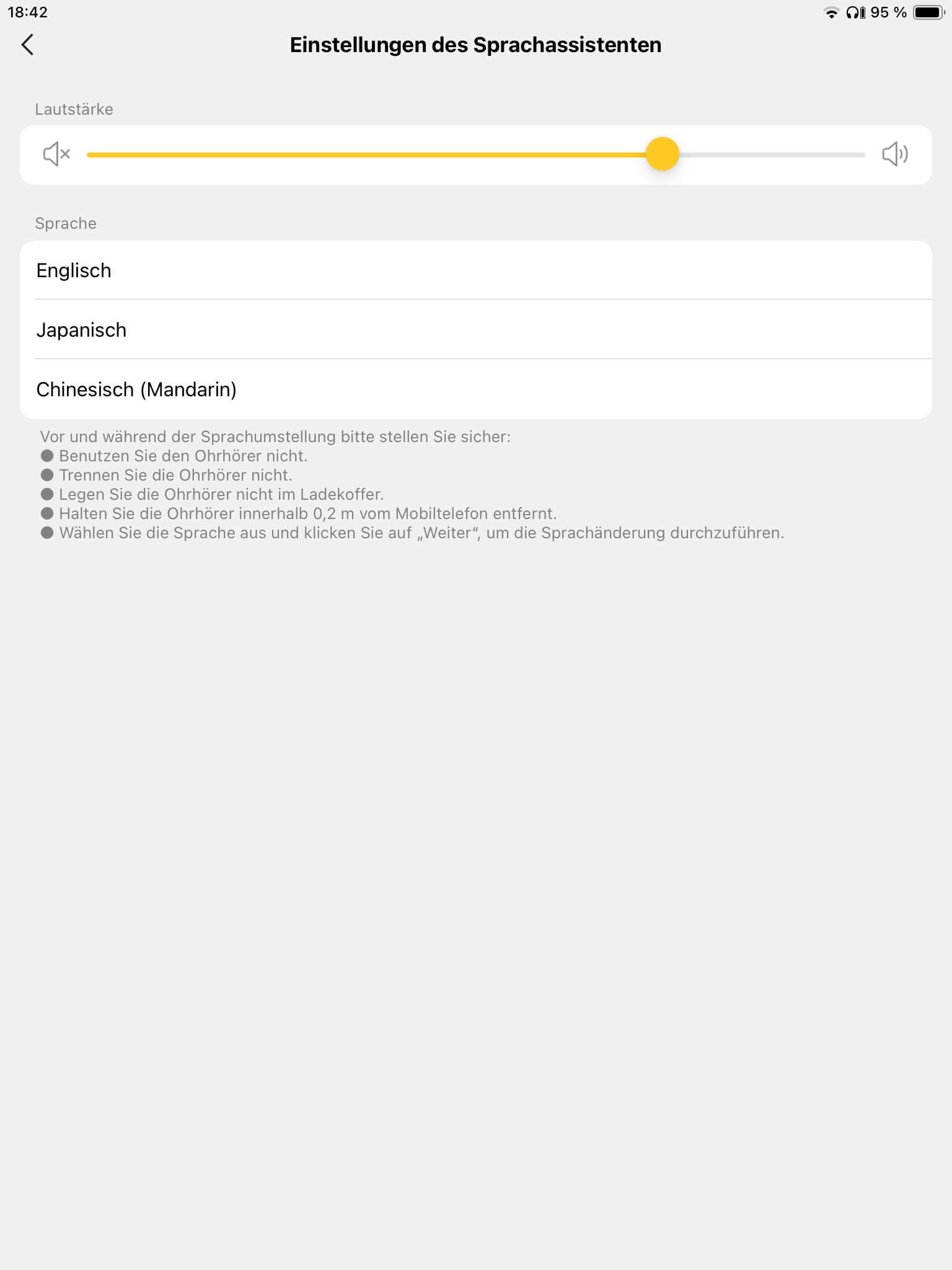 Sprachansagen_EarFun Audio App
