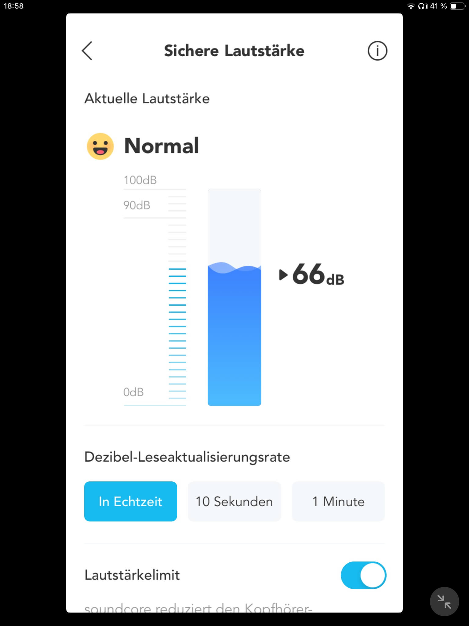 Gehoerschutz I_Soundcore App
