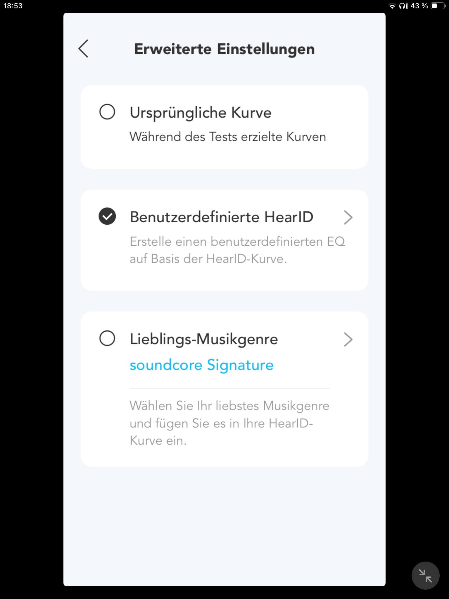 Klangregelung VII_Soundcore App