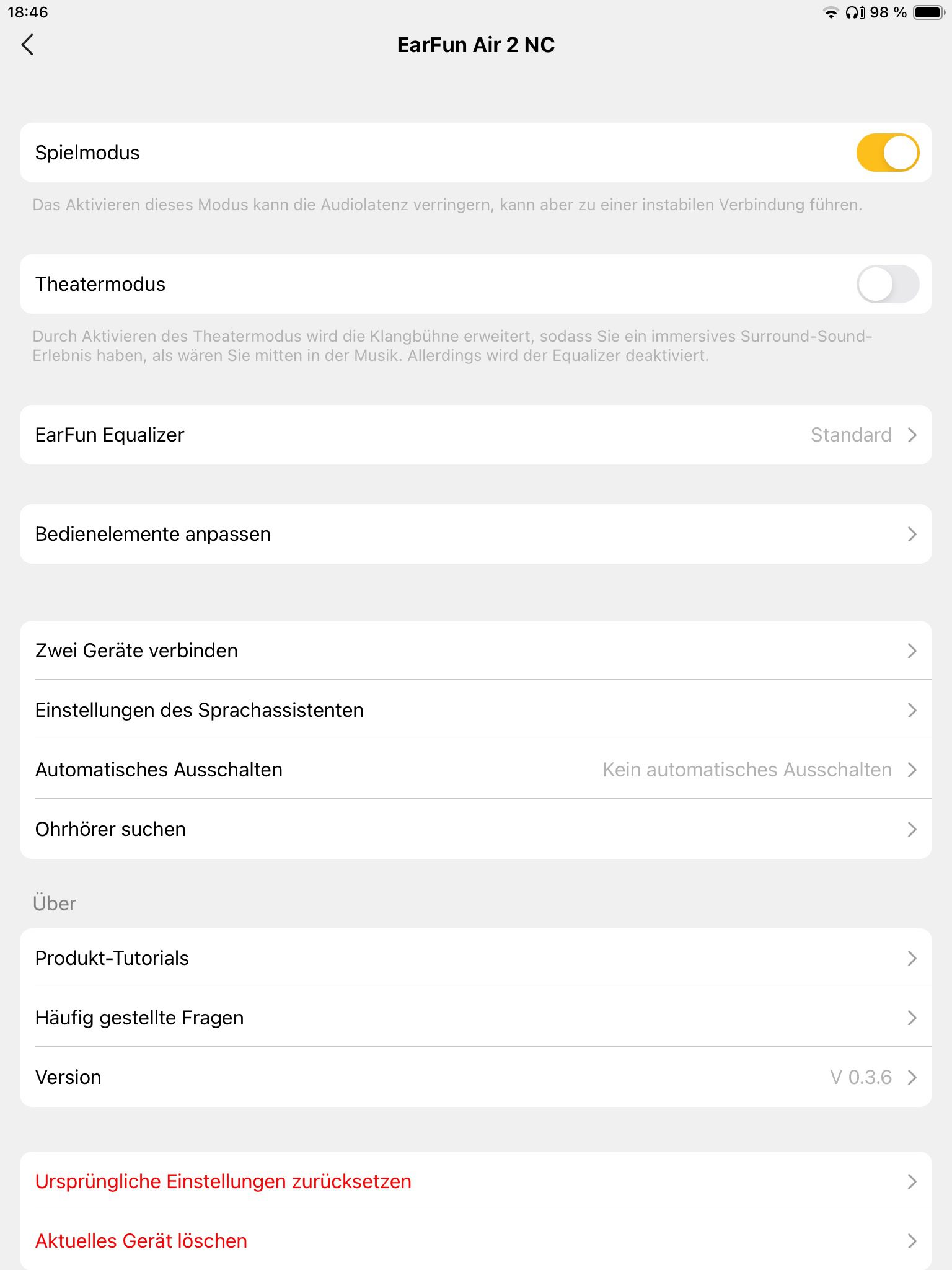 EarFun Audio-App