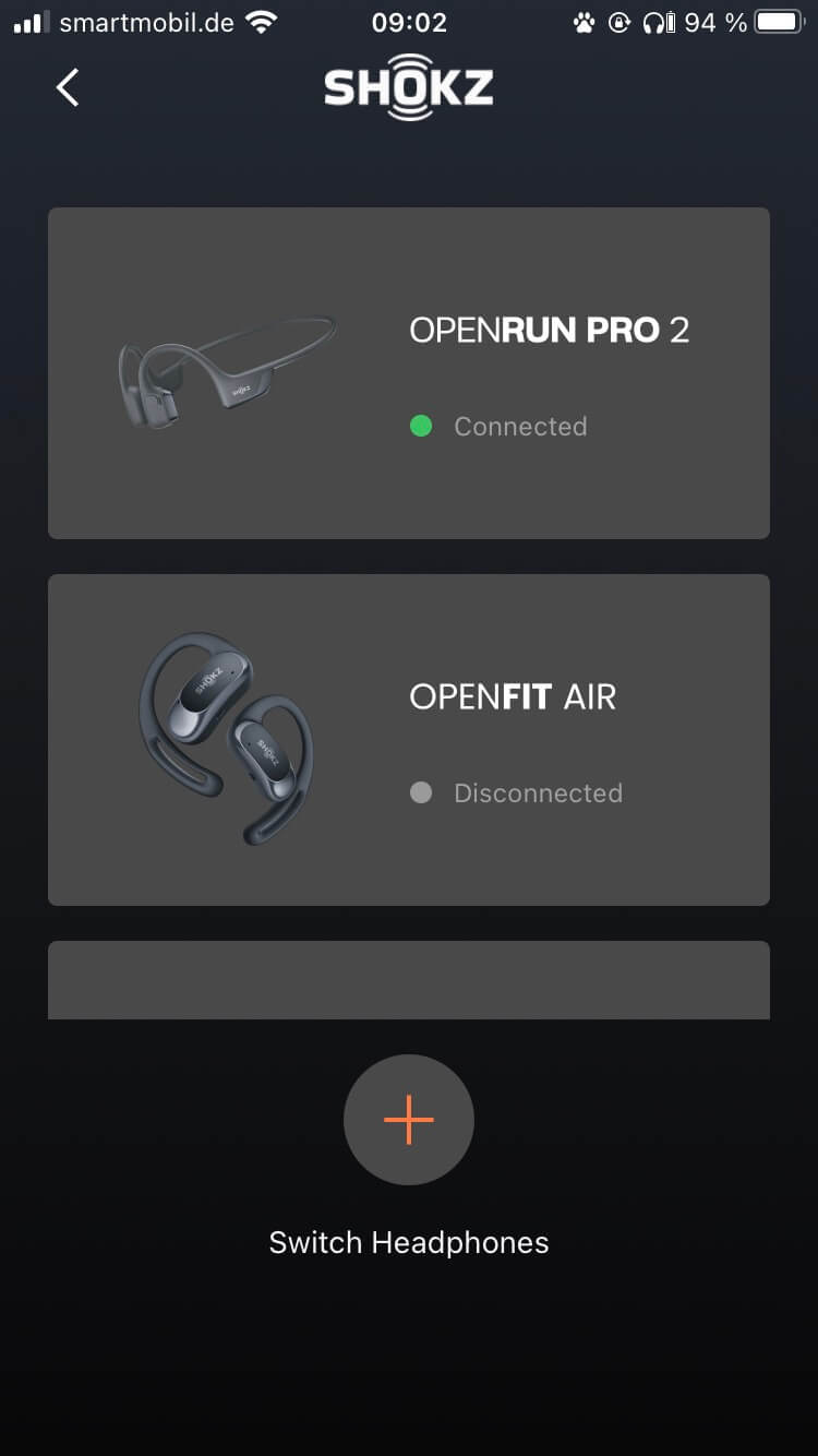 Shokz OpenRun Pro 2 App 2