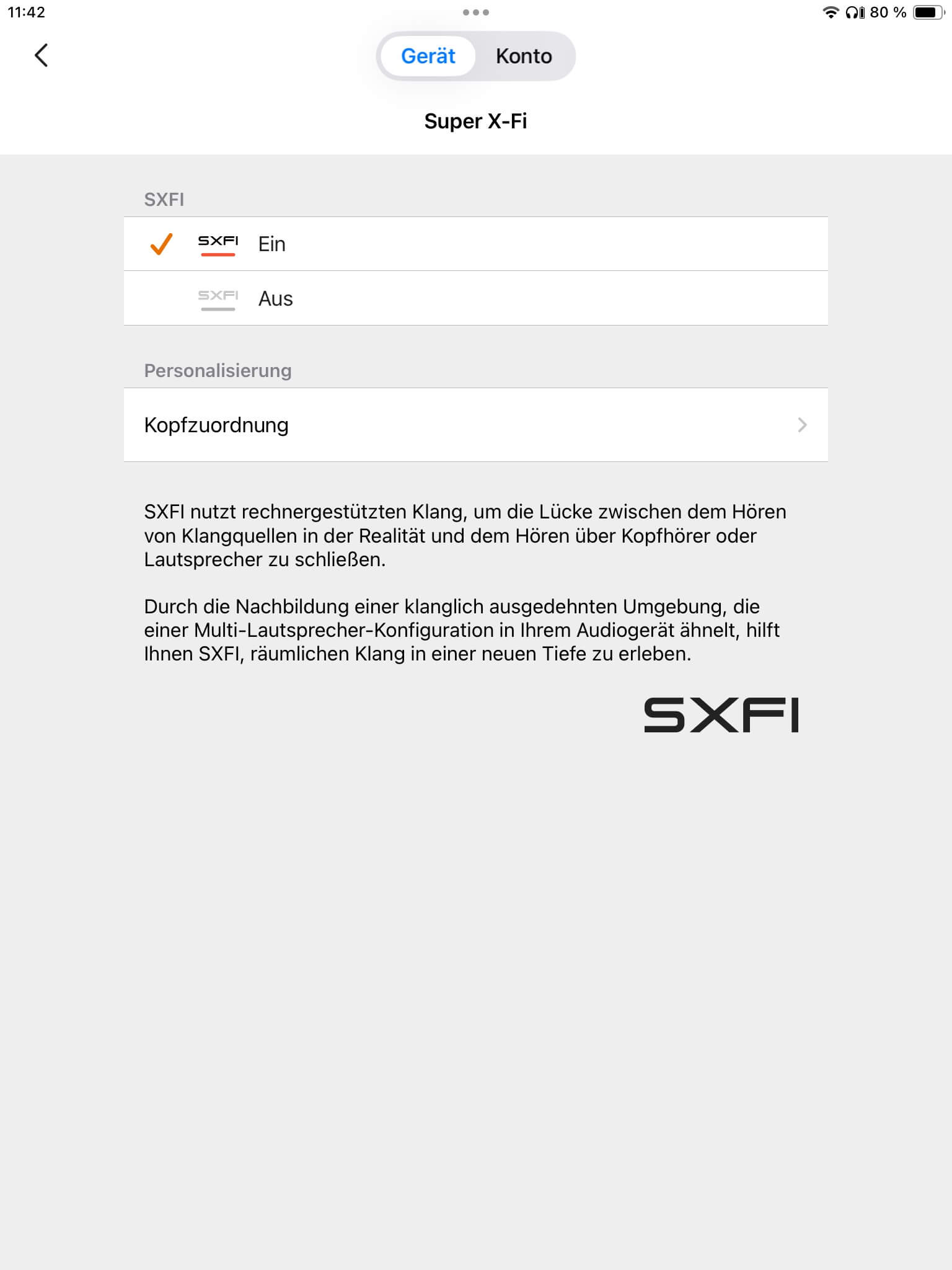 SXFI_Creative App