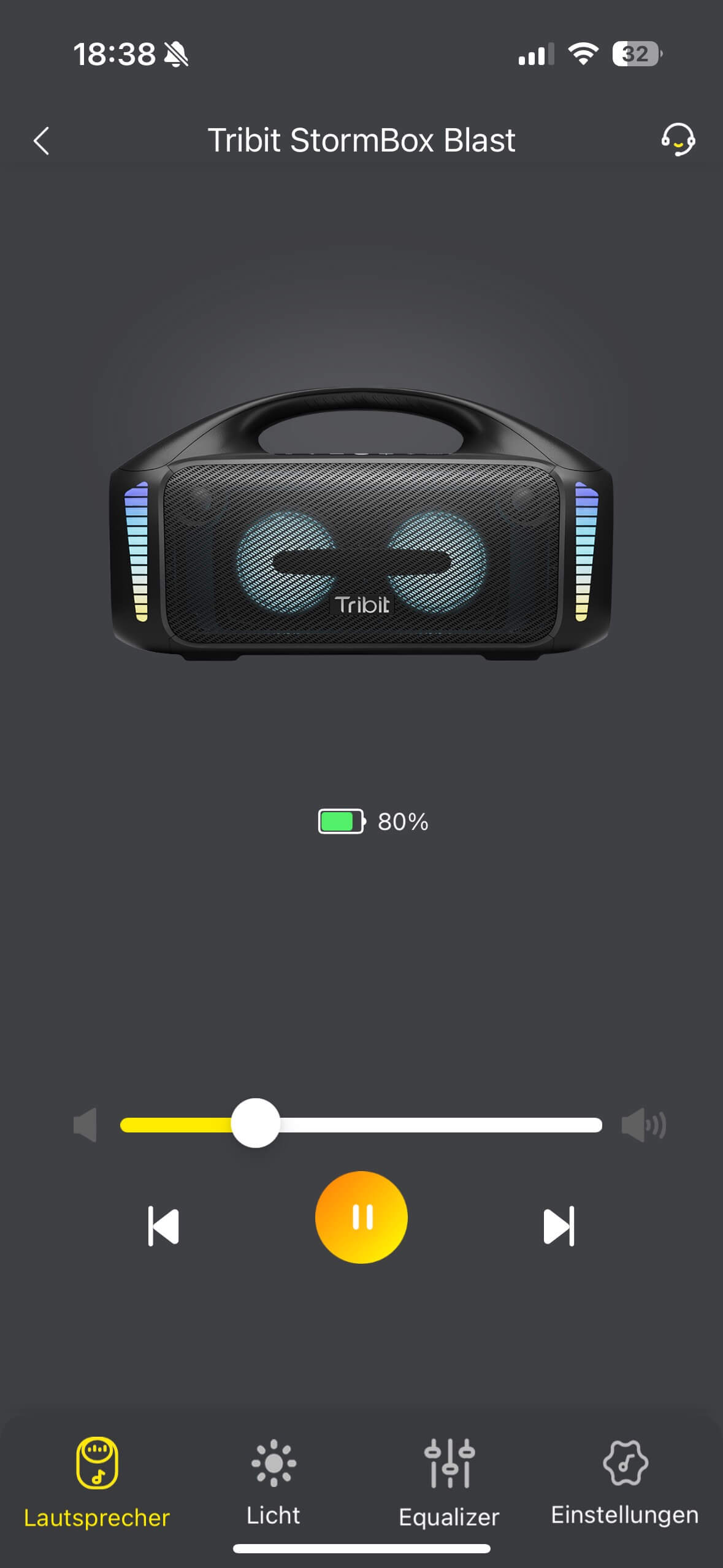 Tribit StormBox Blast App 02