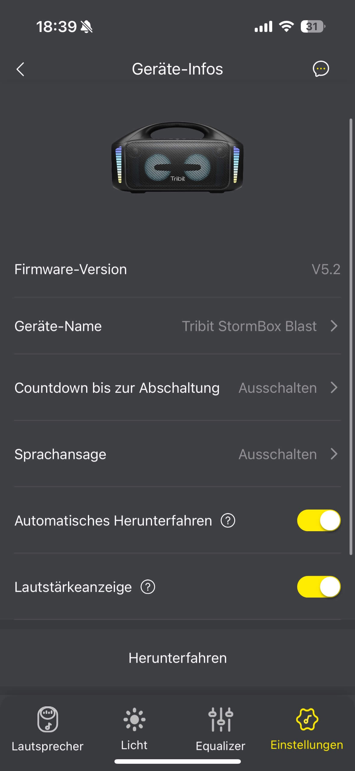 Tribit StormBox Blast App 07