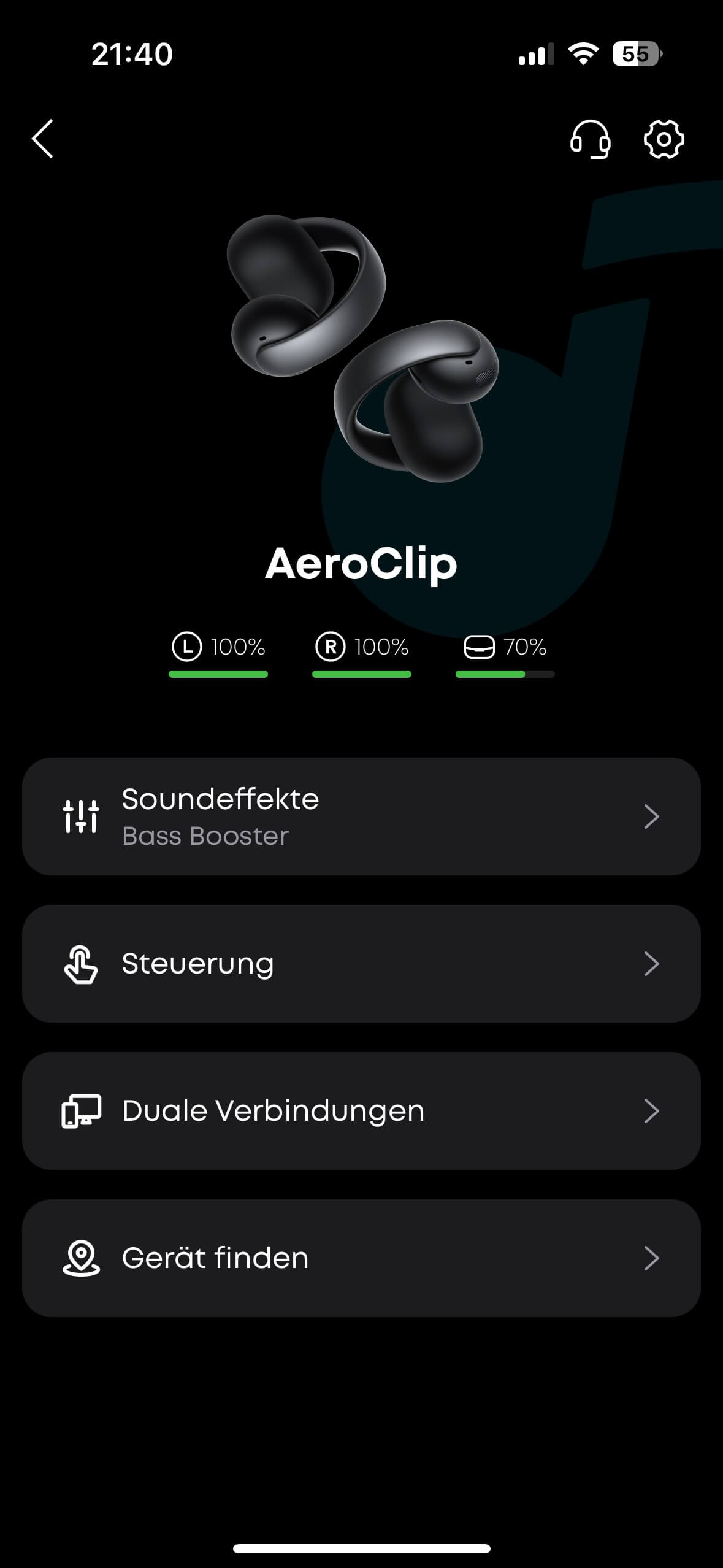 Soundcore AeroClip App