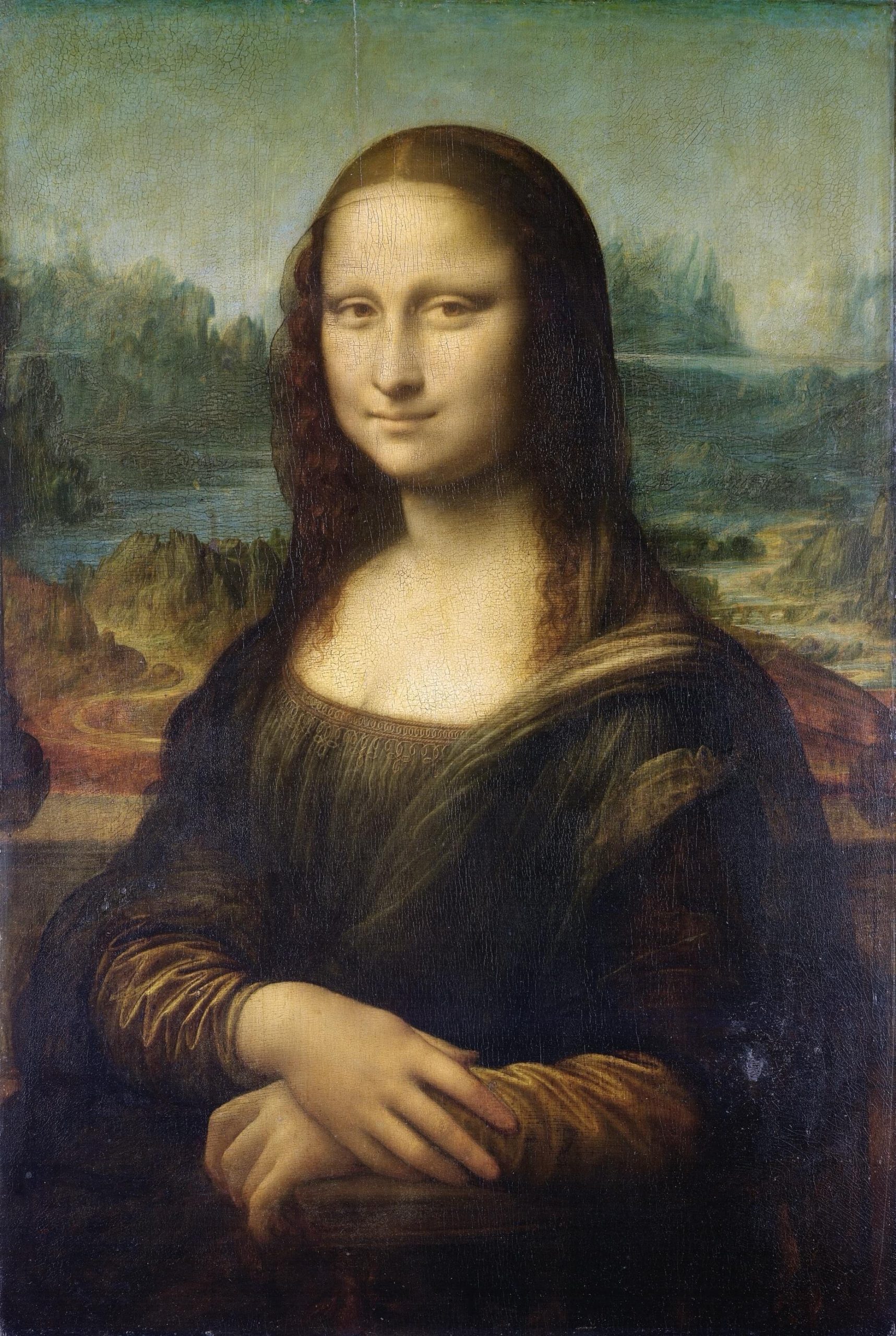 Mona Lisa, c.1503-6 (oil on panel) Leonardo da Vinci,1452-1519) Credit: Louvre, Paris, France/Bridgeman Images.