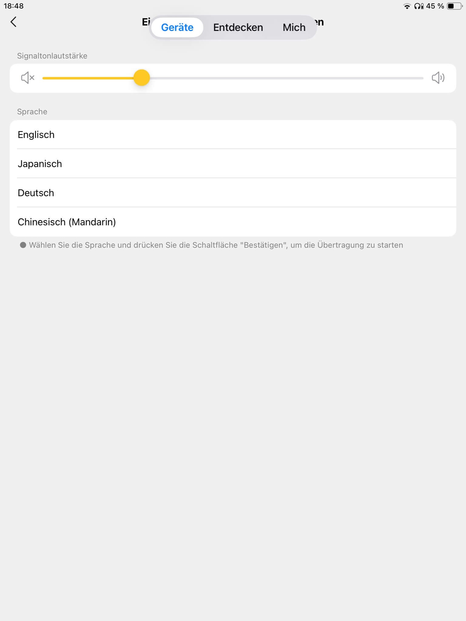 Sprachansagen_EarFun Audio App