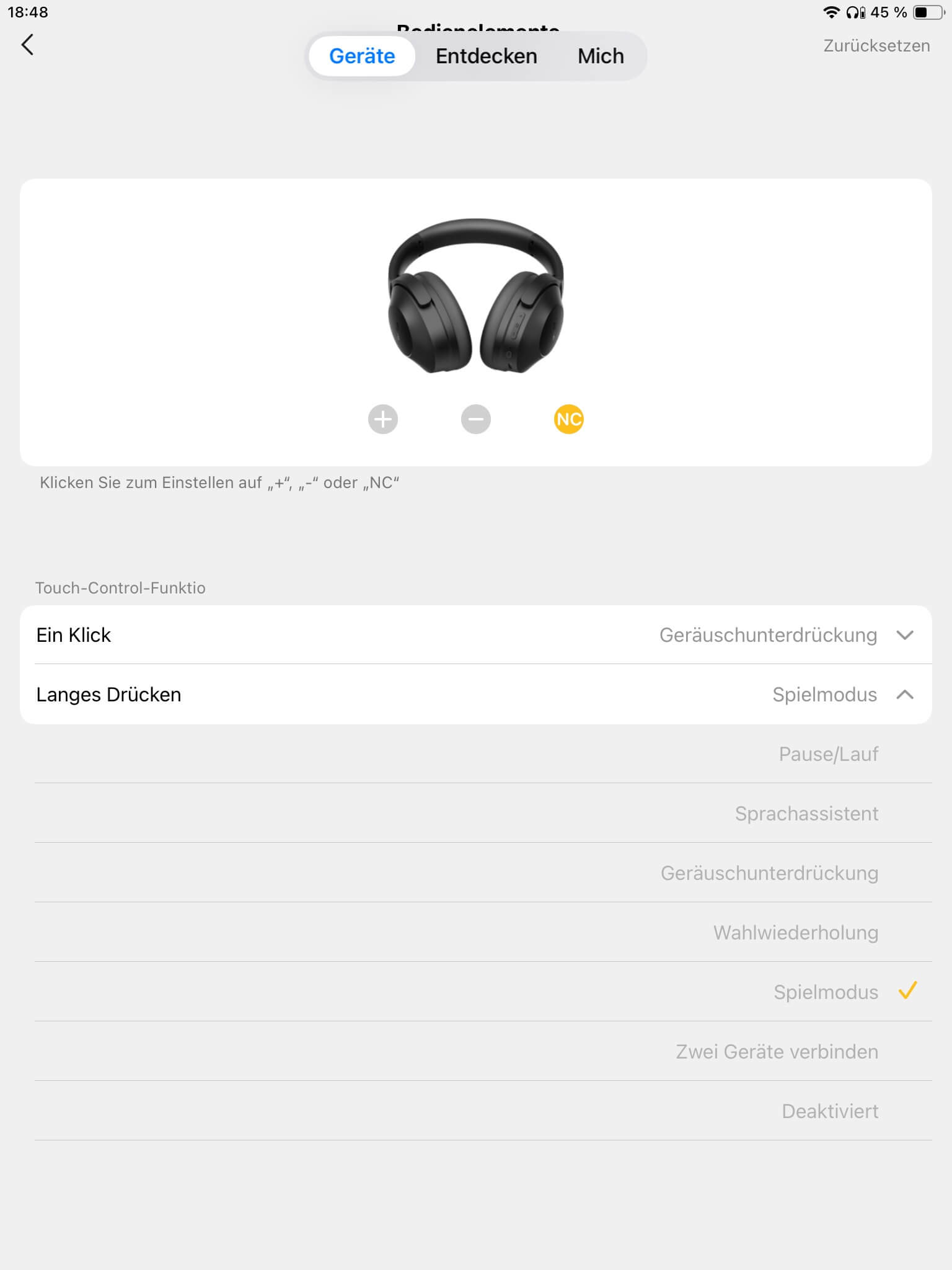 Steuerung III_EarFun Audio App