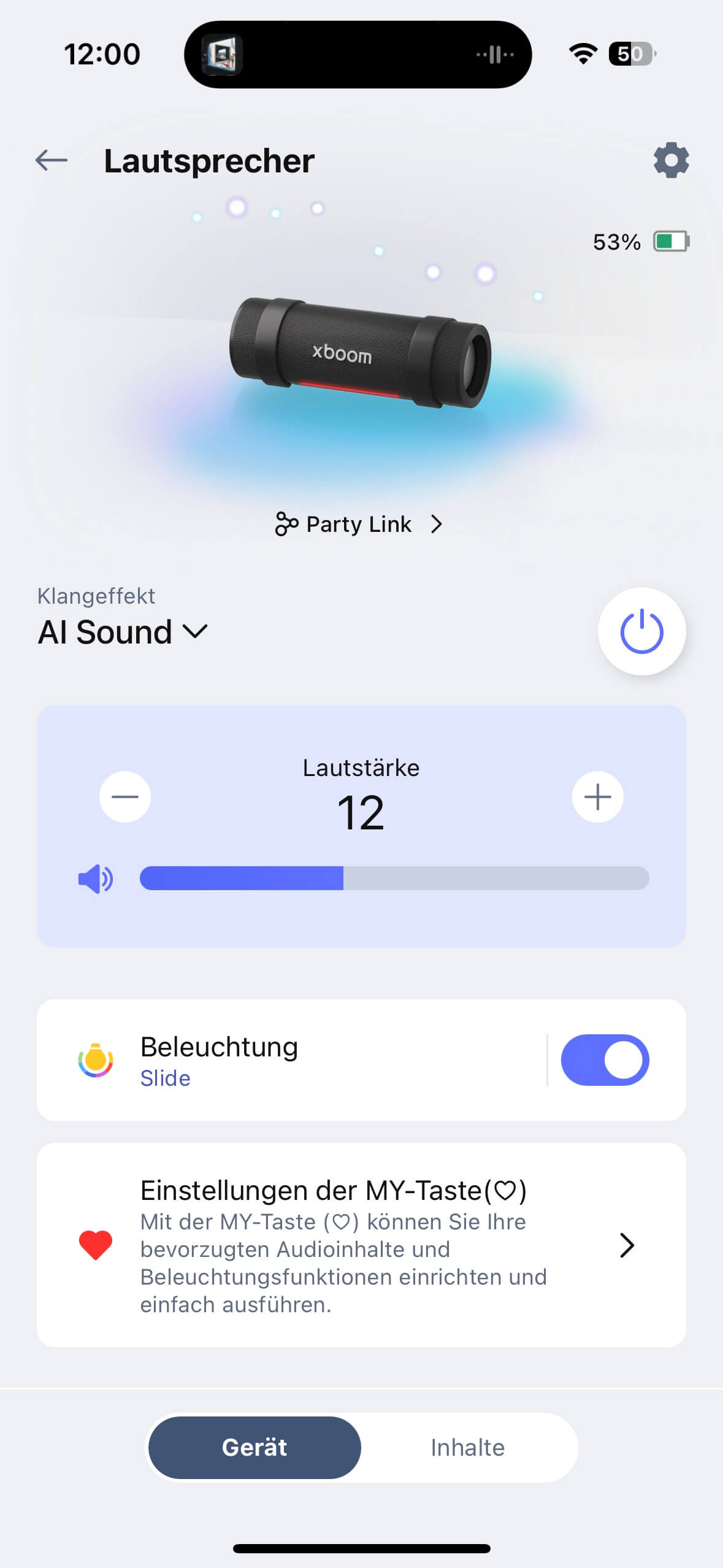 LG xboom Grab by will.i.am App