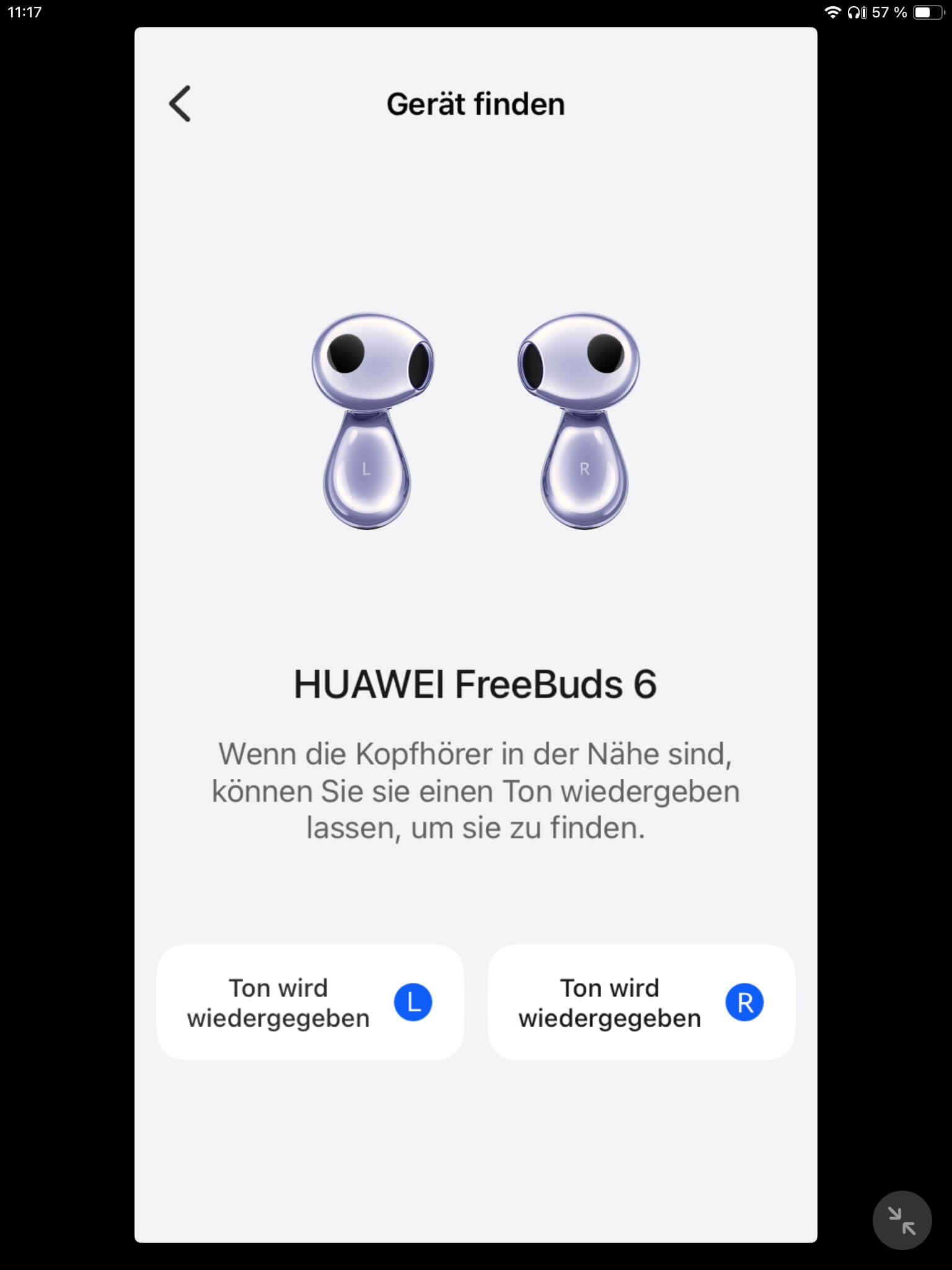 Huawei FreeBuds 6 Suchfunktion_Huawei App