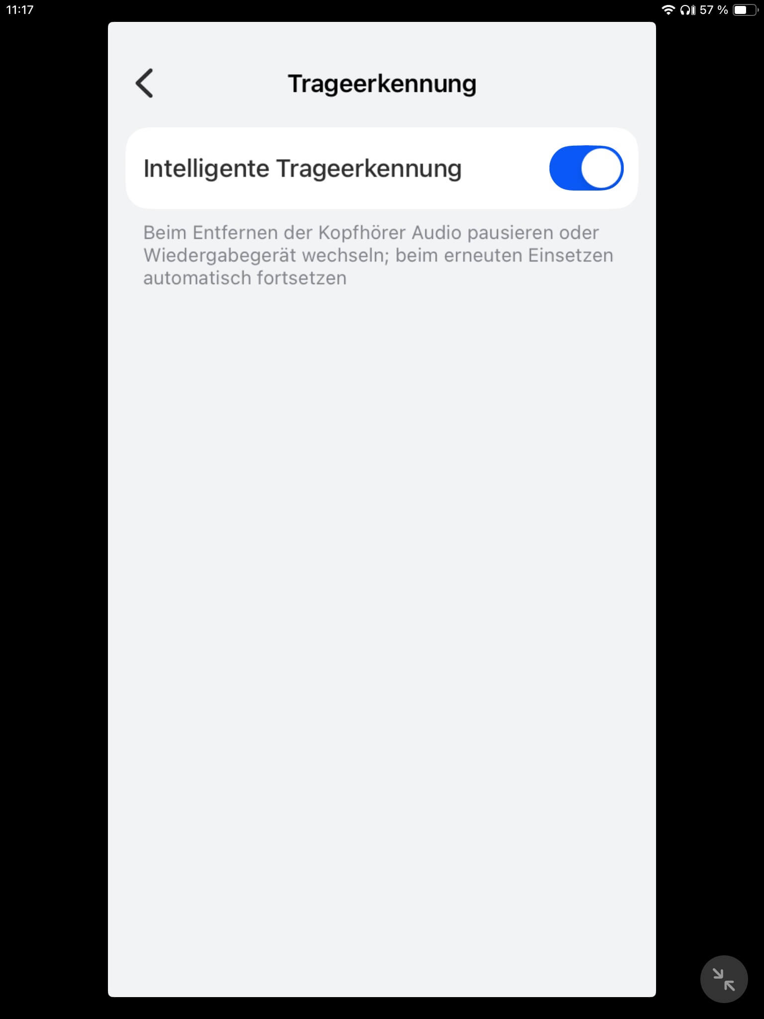 Huawei FreeBuds 6 Trageerkennung_Huawei App