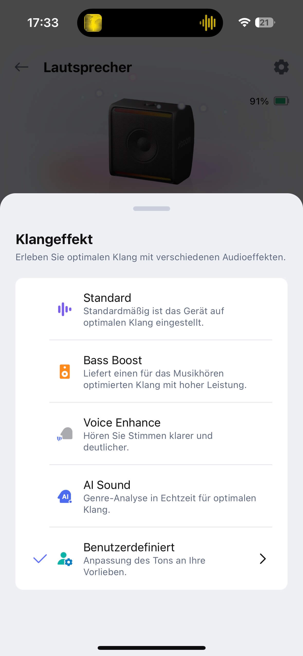 LG xboom Stage 301 by will.i.am App