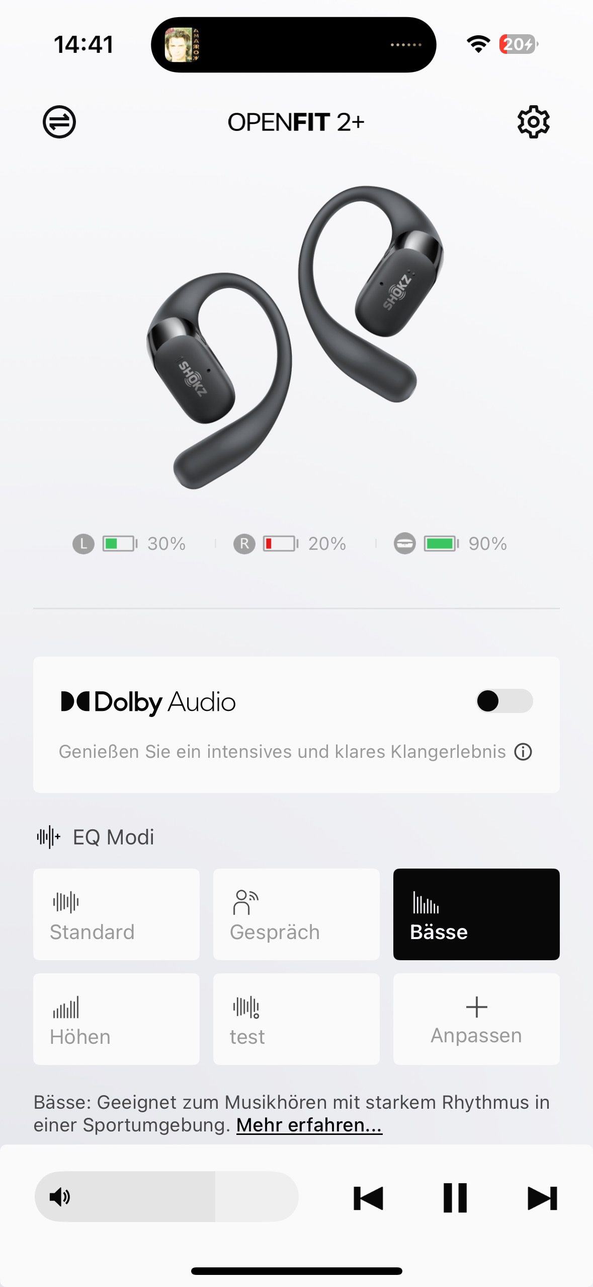 Shokz OpenFit 2+ App