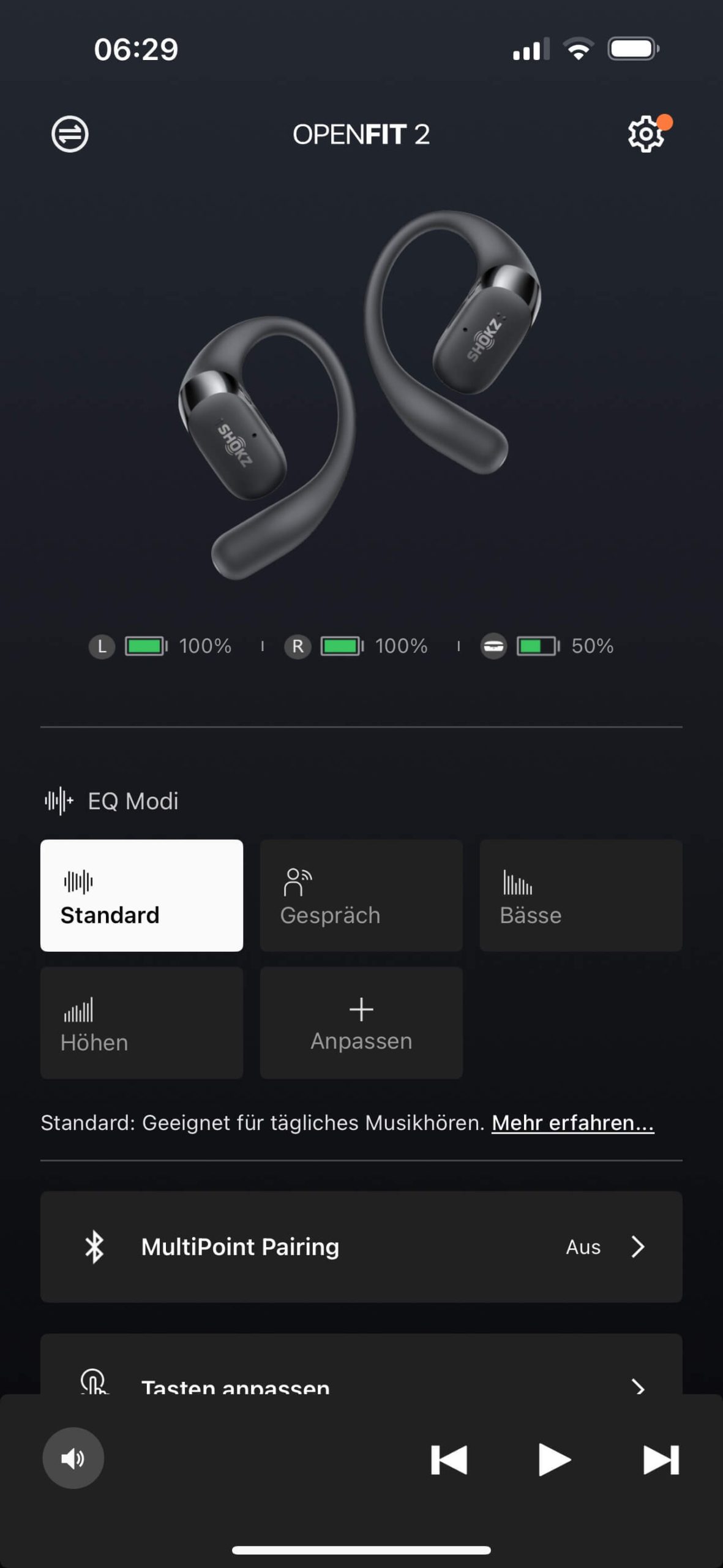 Shokz OpenFit 2 App 1