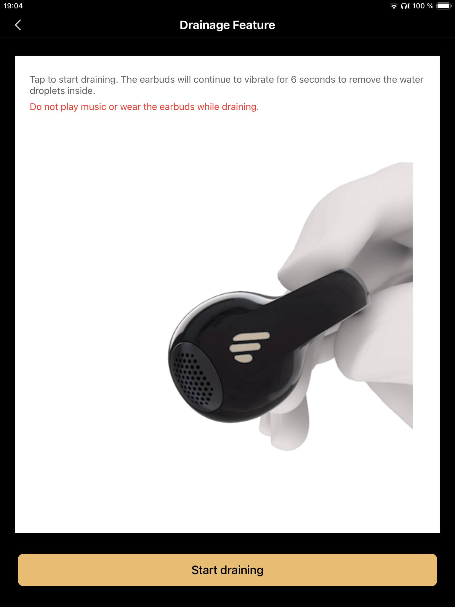 Trockenlegungsfunktion_Edifier ConneX App