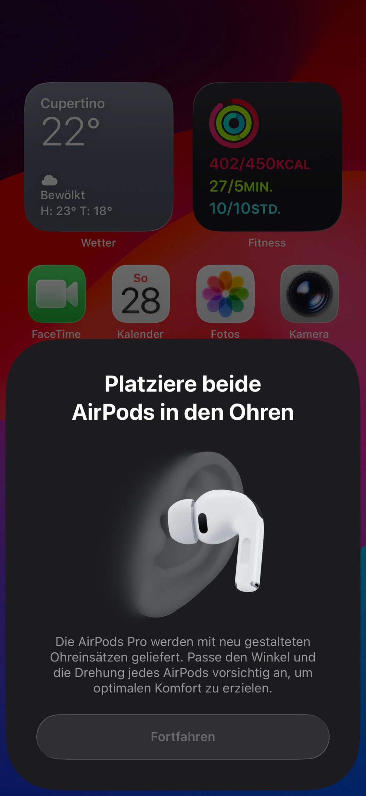 Apple AirPods Pro 3 Systemeinstellungen