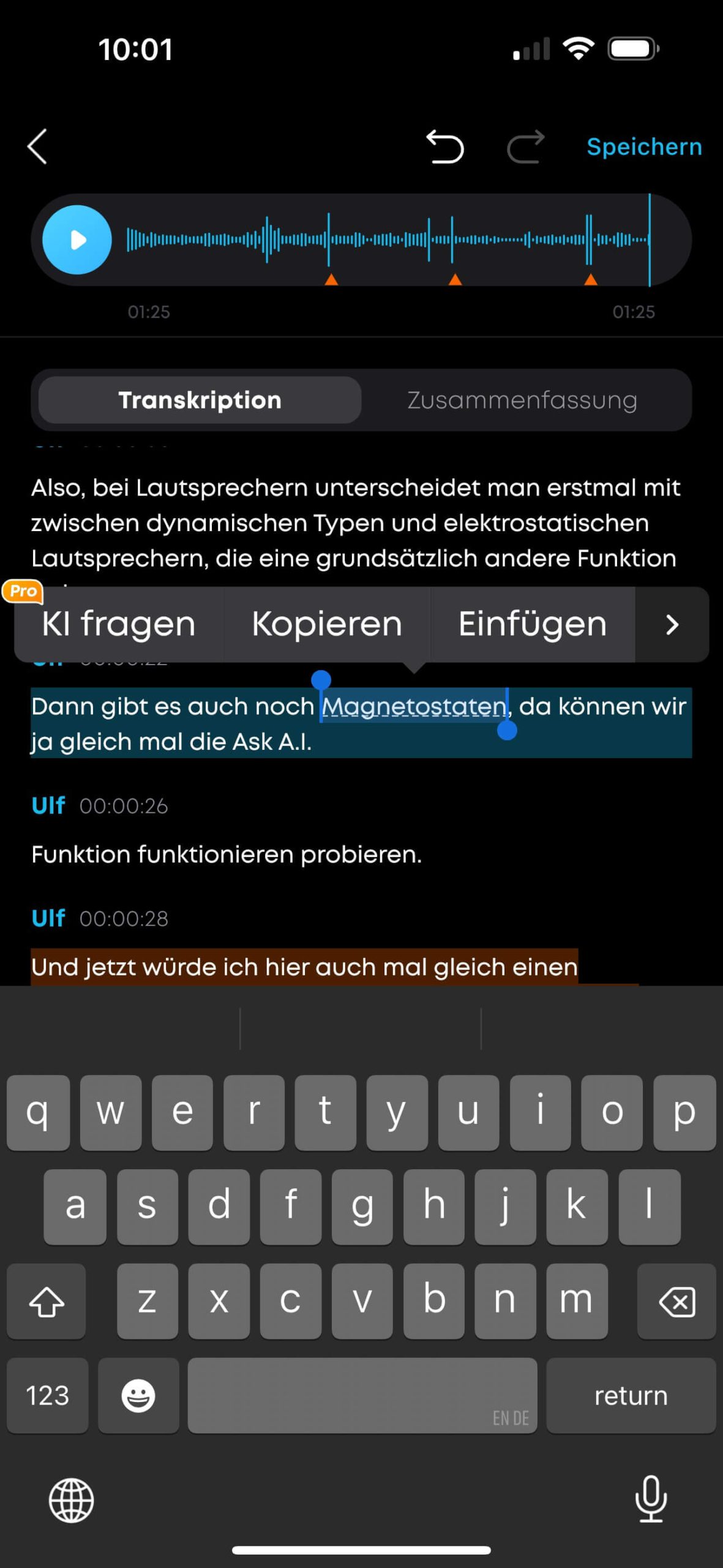 Soundcore Work App DE Ask AI