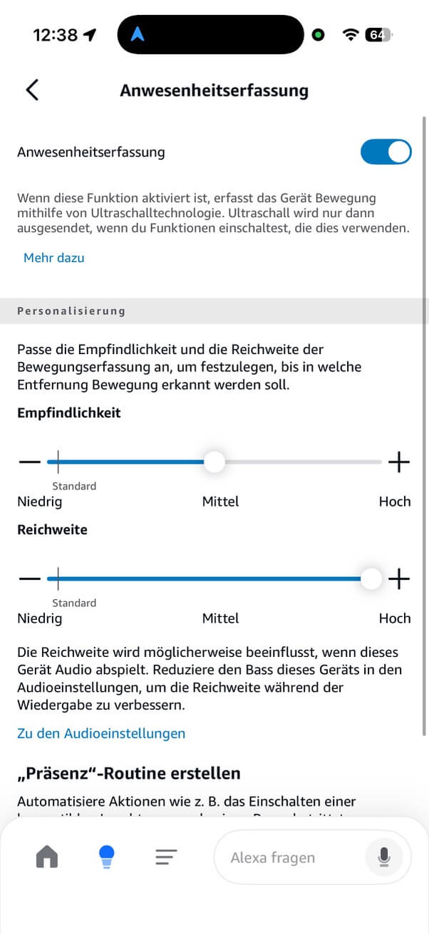 Amazon Echo Studio (2025) App DE 5