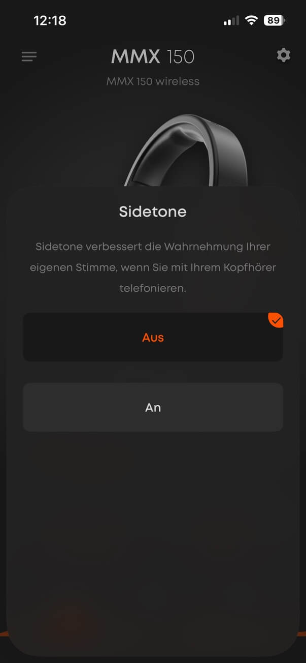 Beyerdynamic MMX 150 Wireless App